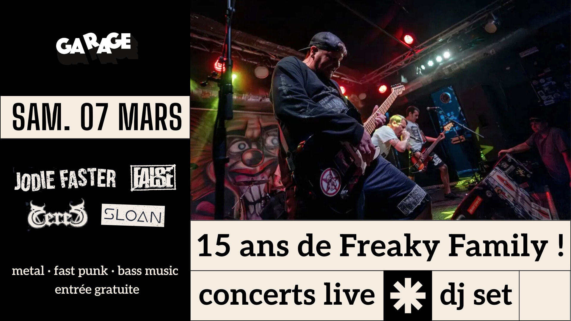 Afterparty Métal & Bass Music - Freaky Family Cover