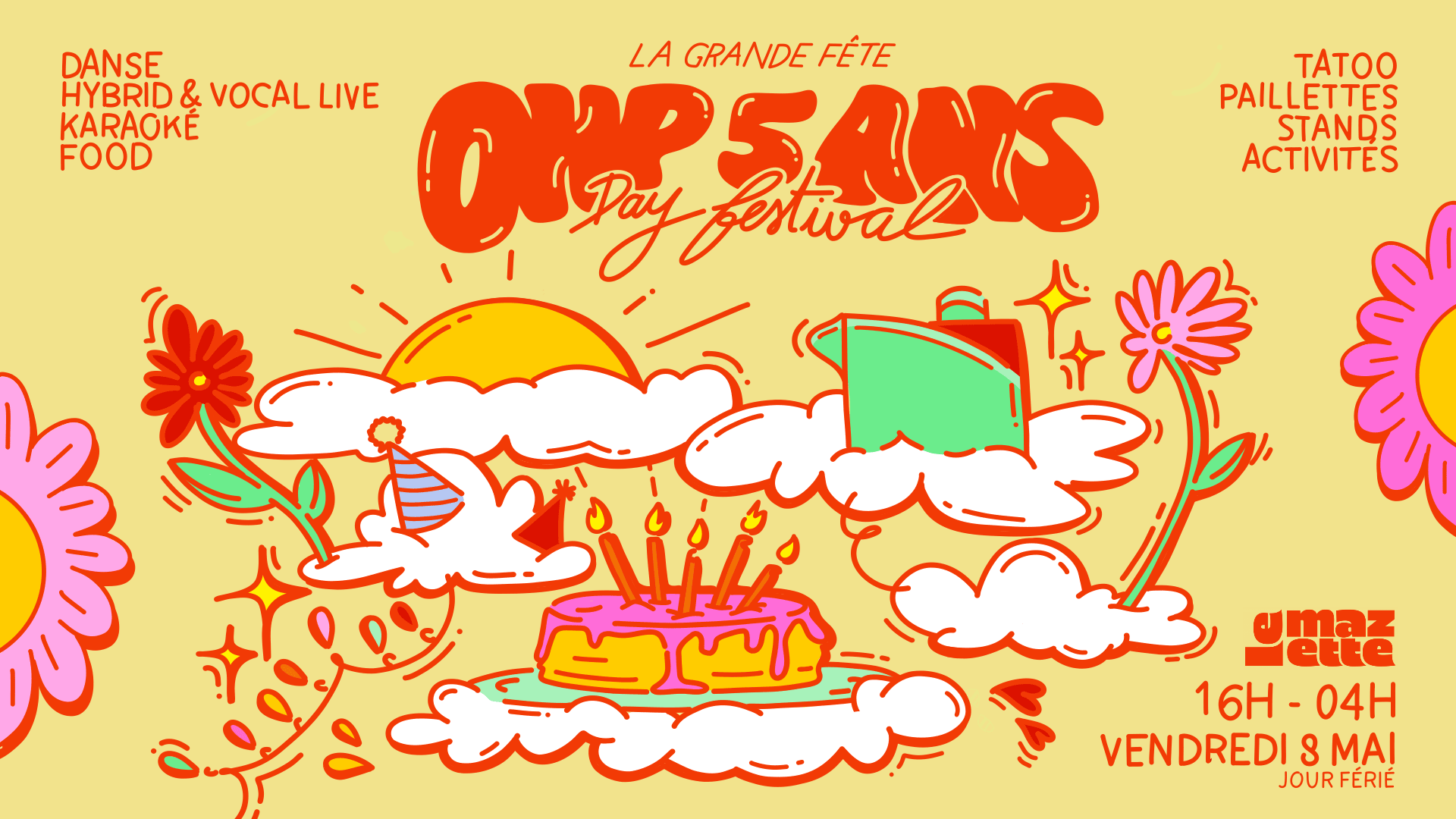 La Grande Fête D'ohp Pour Ses 5 Ans - Day Festival Cover