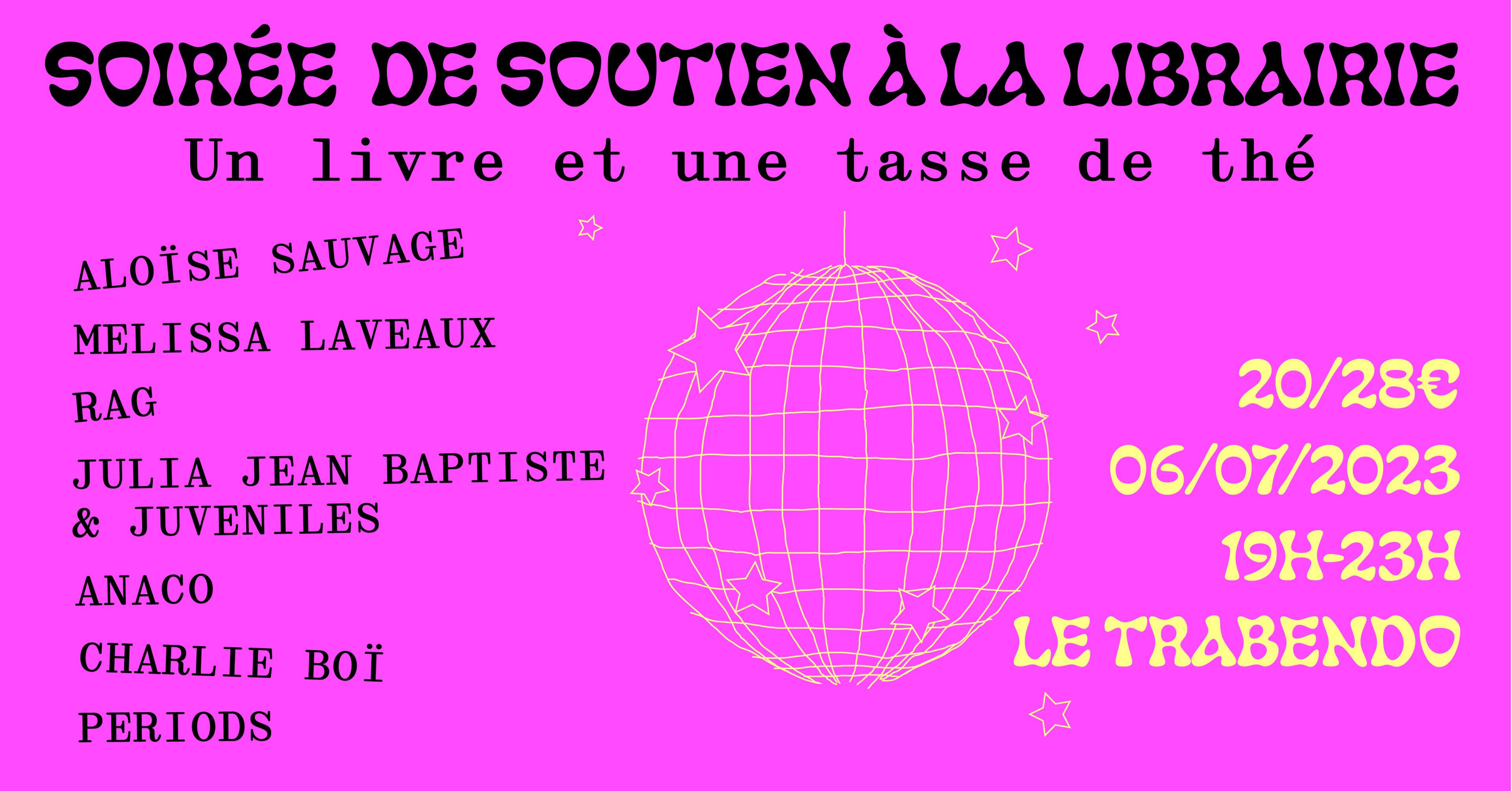 Soirée De Soutien Un Livre Une Tasse De Thé Cover