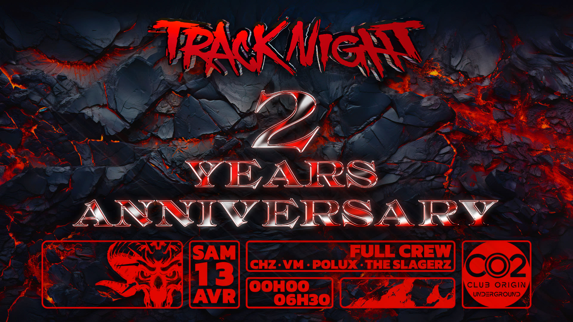 2 Years Track'night W/ Full Crew Cover