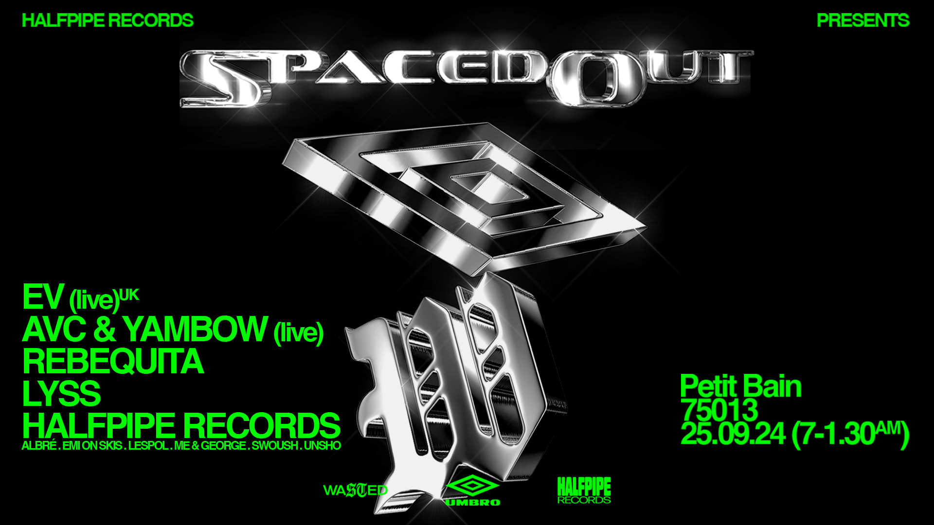 Spaced Out Pfw24 By Wasted, Umbro & Halfpipe Cover