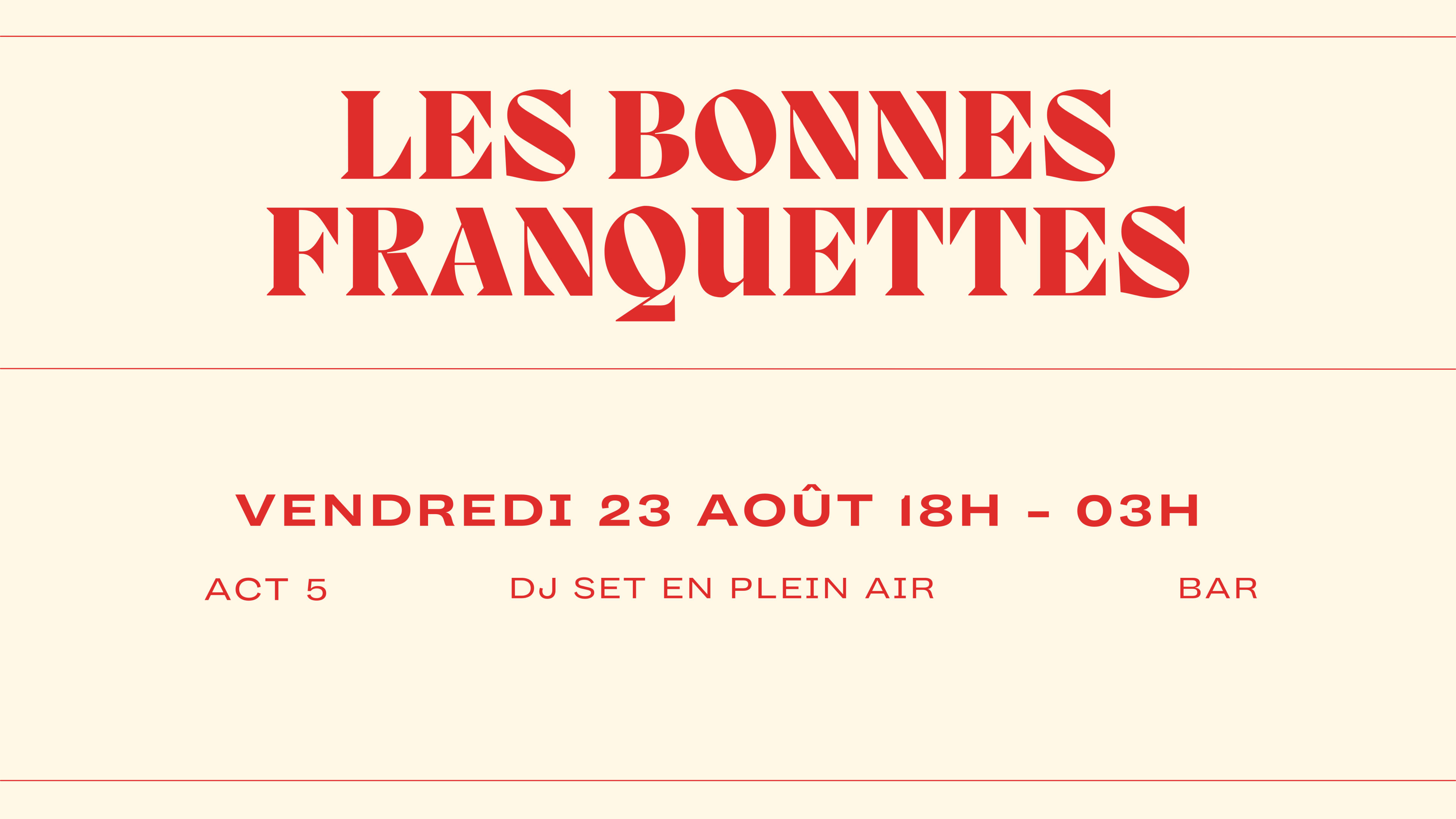 Les Bonnes Franquettes Act 5 Cover