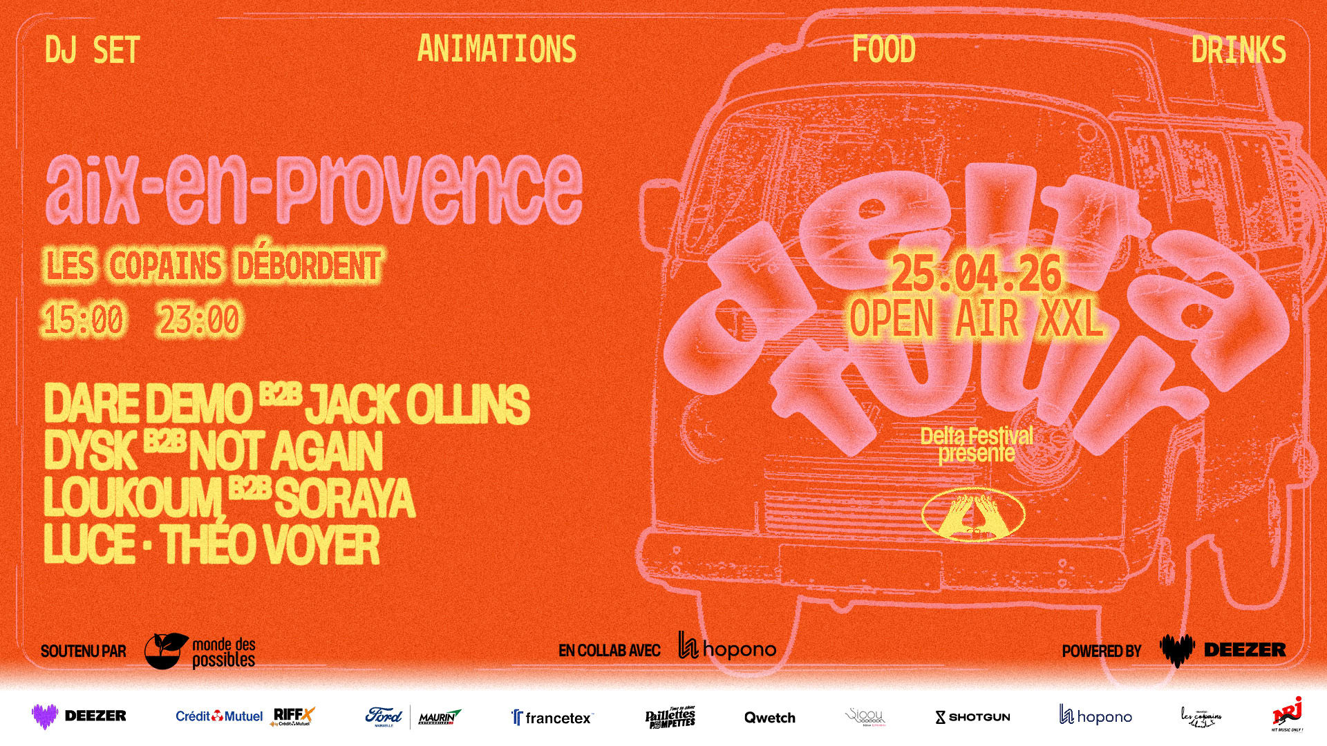 [Opening] Delta Tour X Les Copains Débordent - Aix Cover