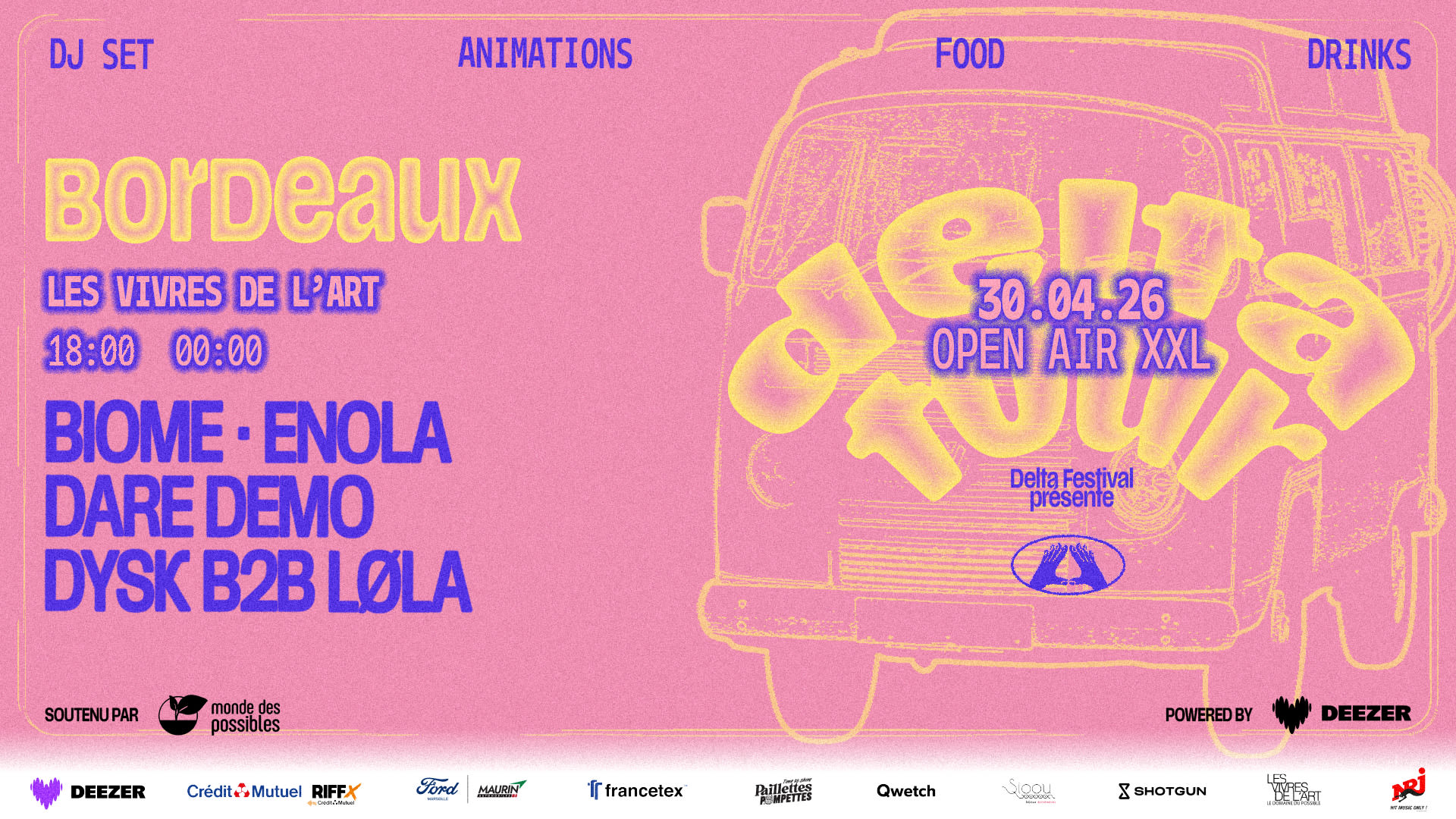 [Open Air] Delta Tour X Vivres De L'art - Bordeaux Cover