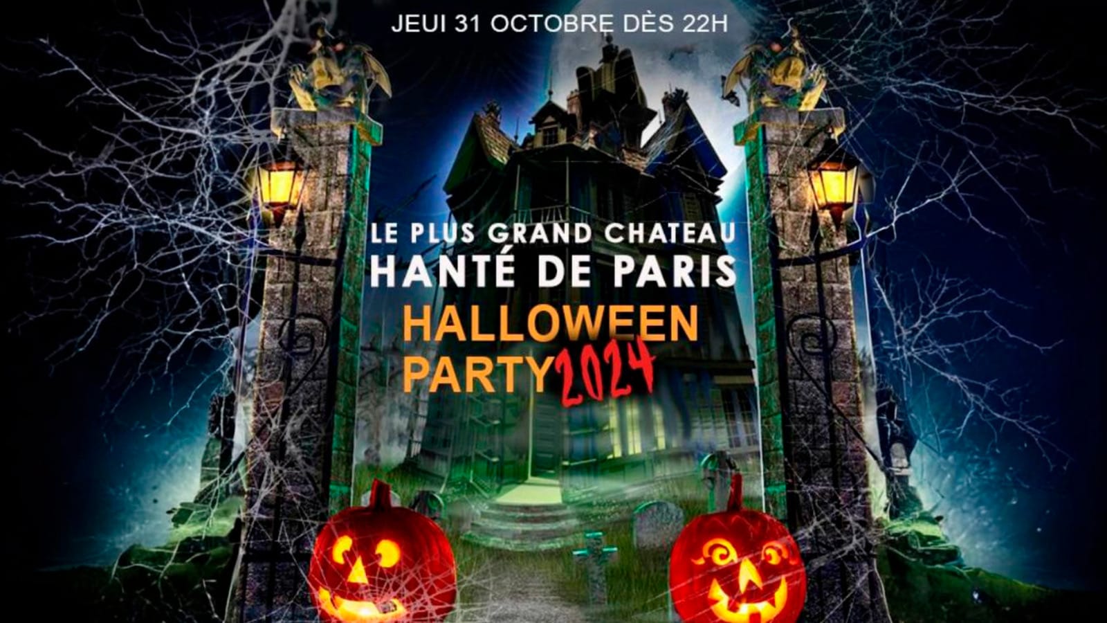 Le Plus Grand Chateau Hanté De Paris Halloween Party 2024 Cover