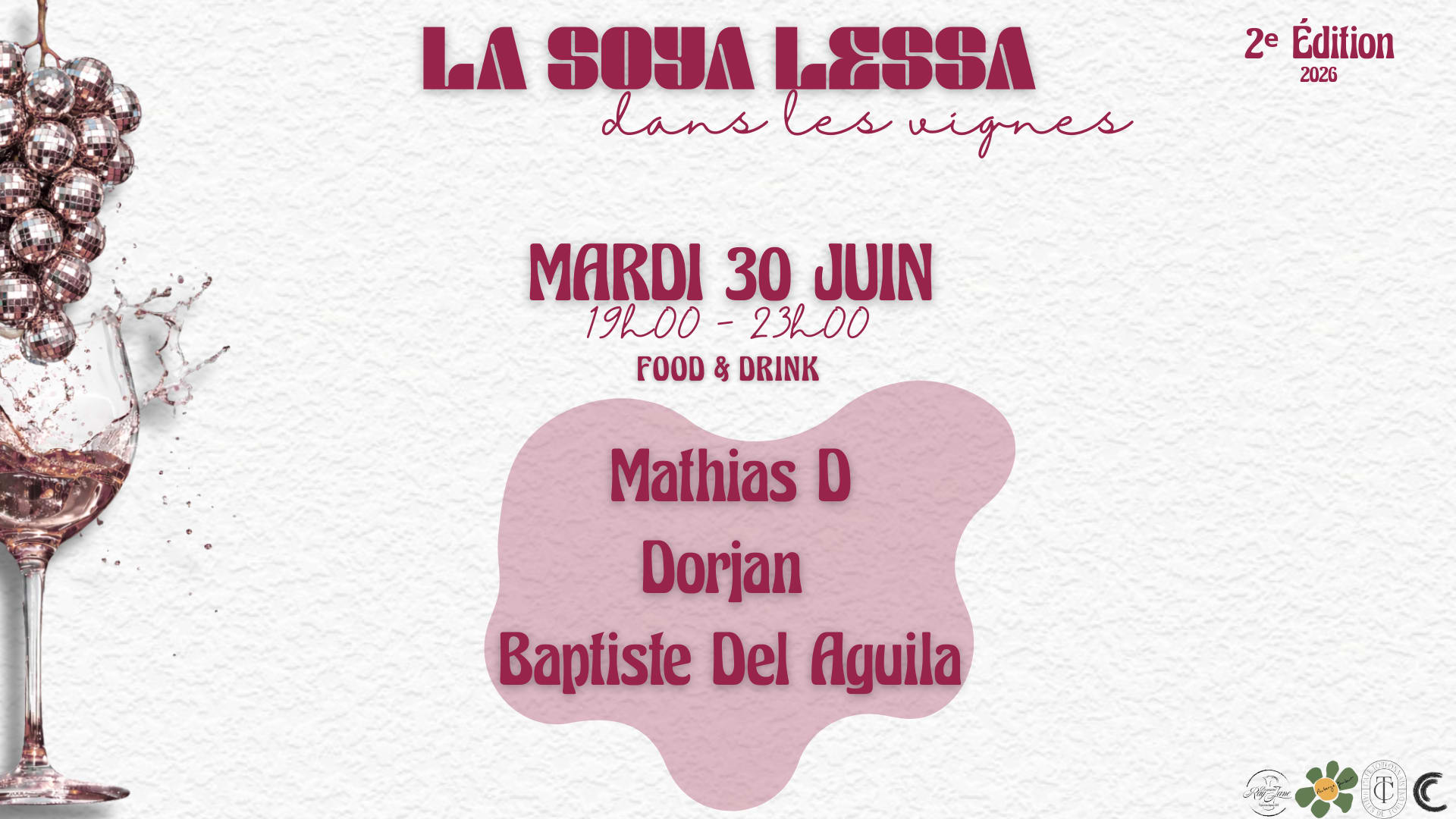 La Soya Lessa Dans Les Vignes - Mardi 30/06/2026 Cover