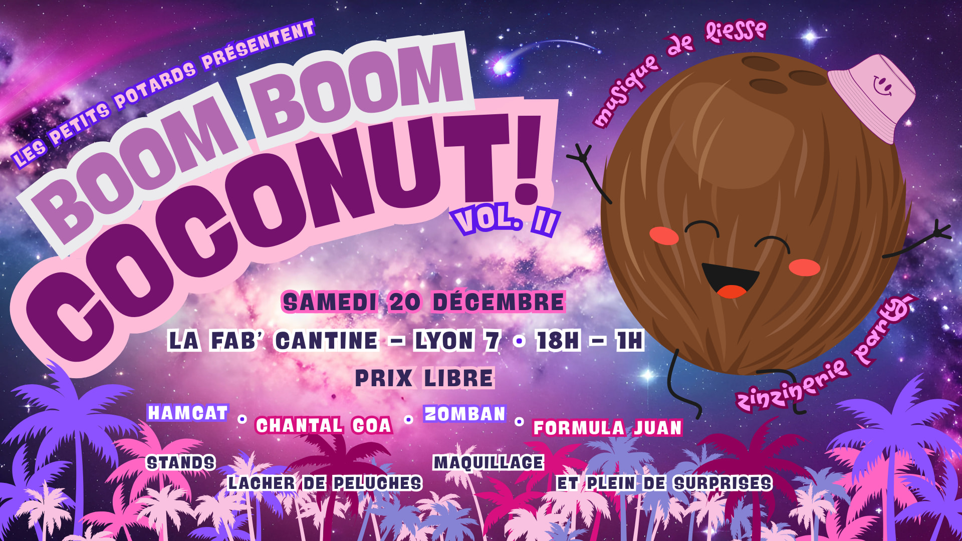 Boom Boom Coconut · Vol. II · Zinzinerie Party Cover