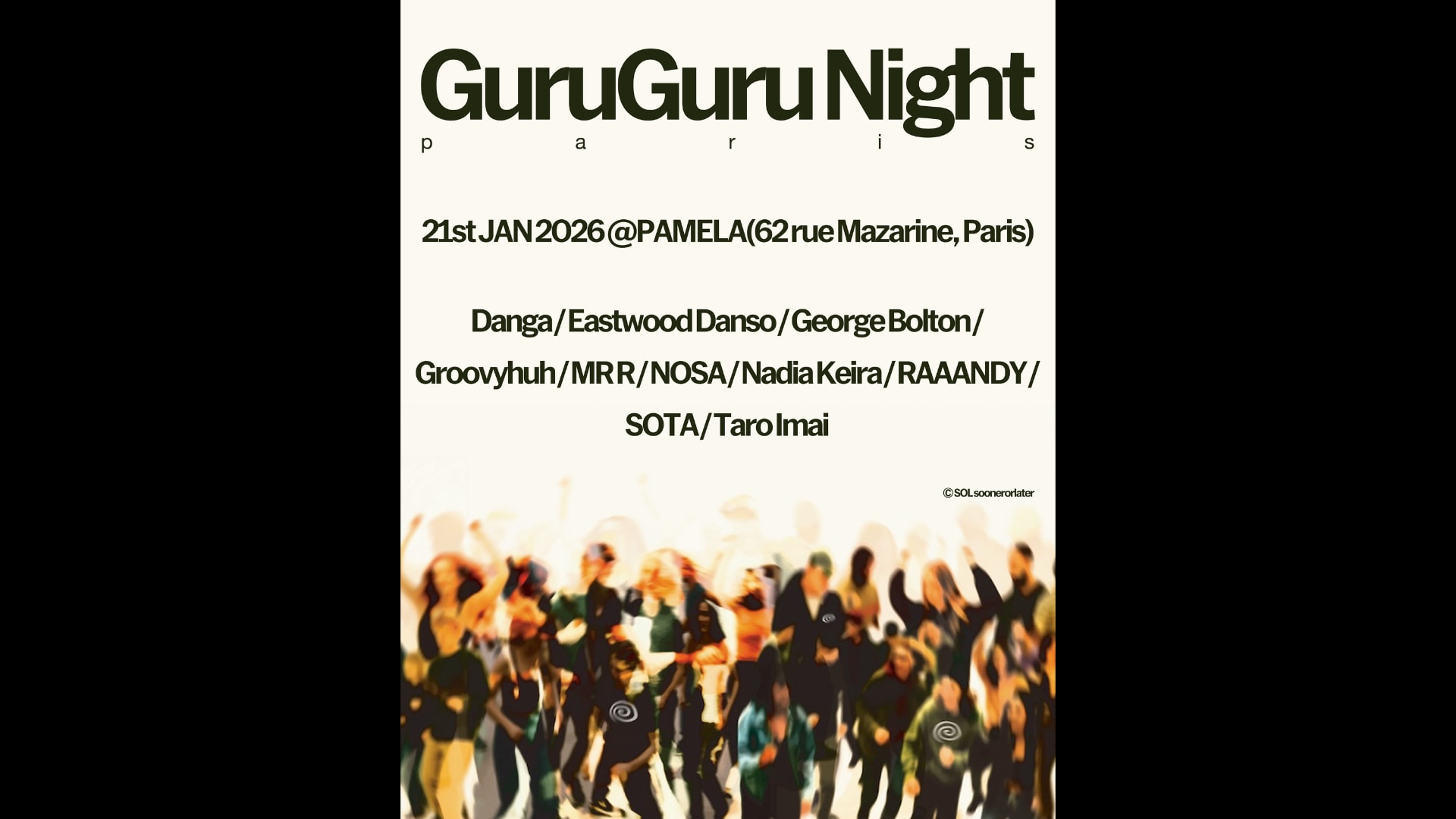 Guruguru Night Paris Cover
