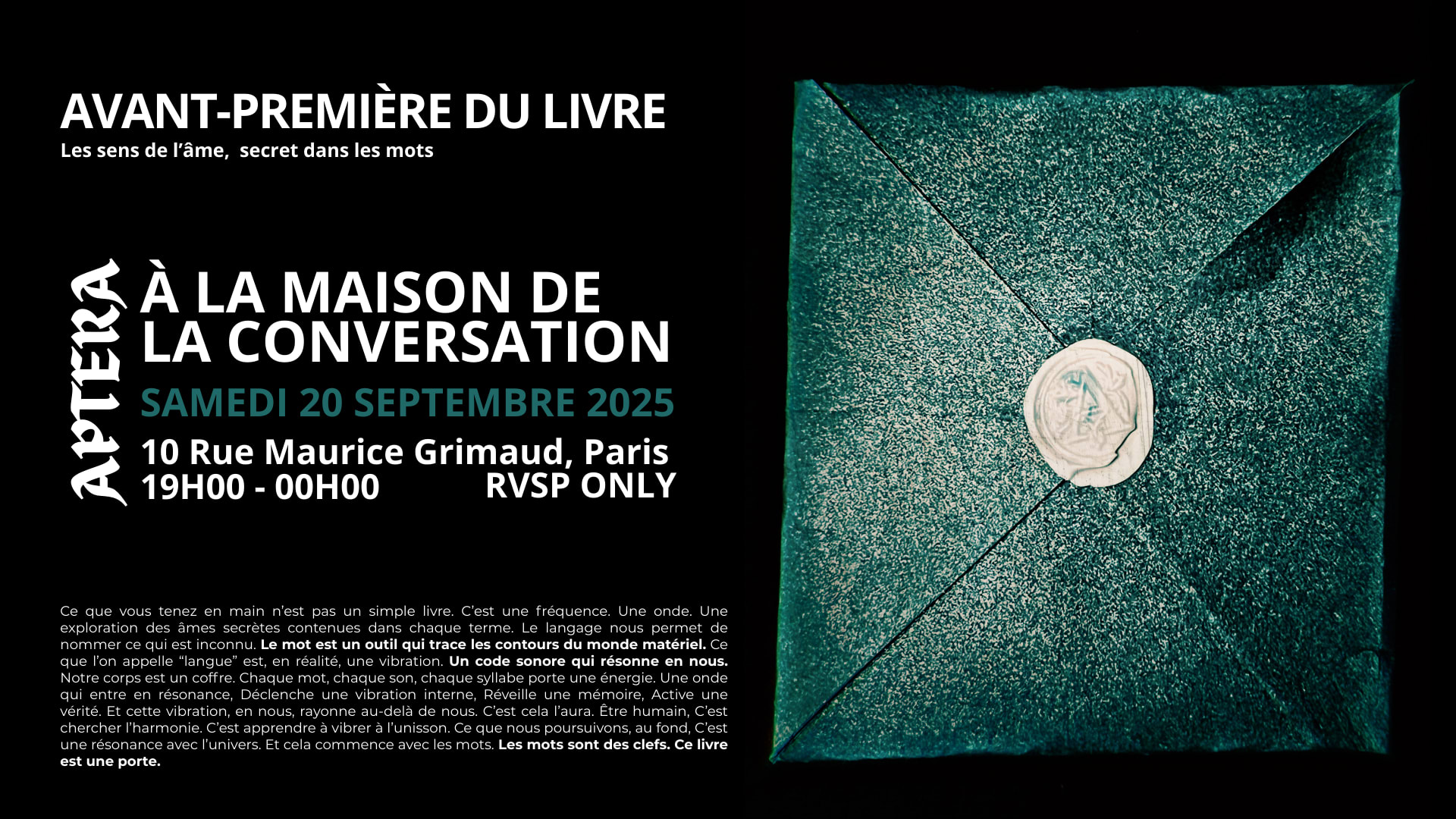 Avant-Première Littéraire Cover