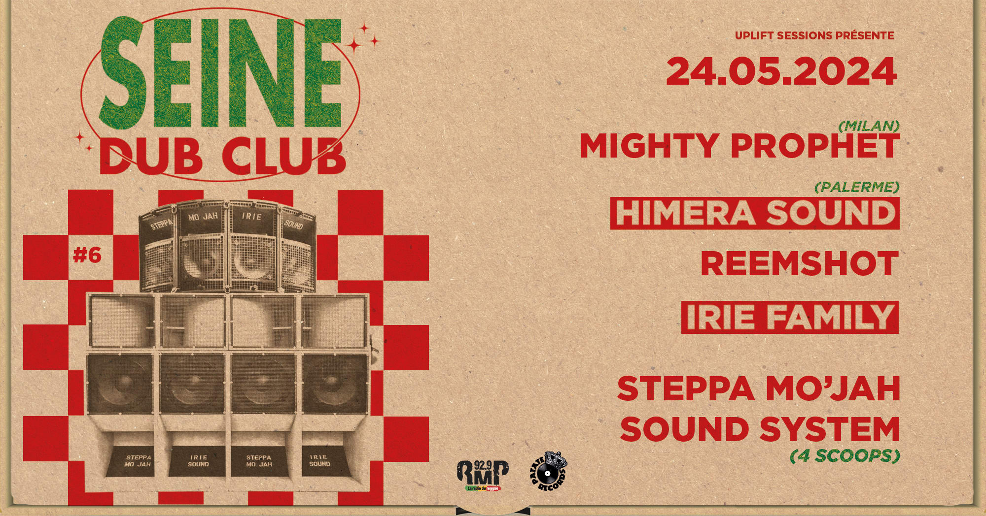 Seine Dub Club #6 Mighty Prophet, Himera, Steppa Mo'jah Cover