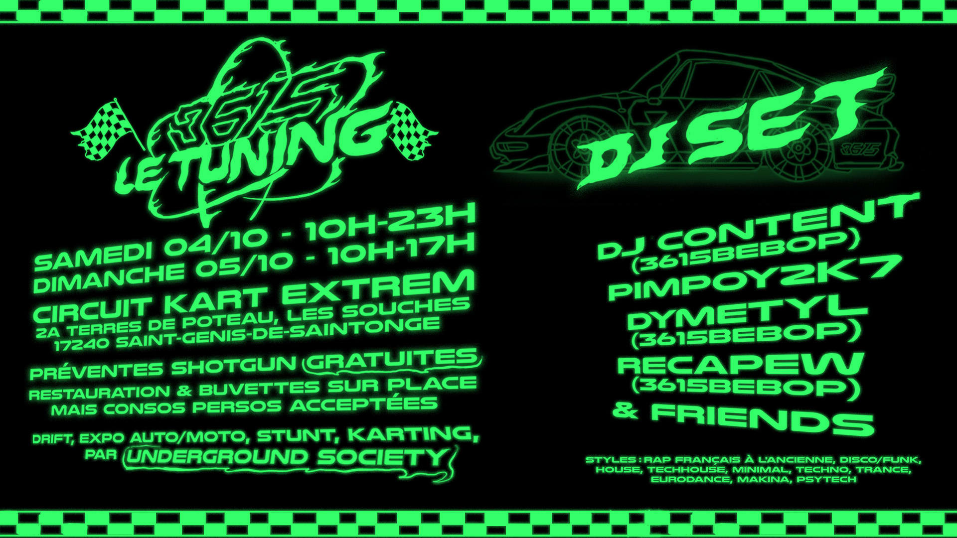 [Open Air Gratuit] 3615letuning : Djs/Drift/Stunt/Karting Cover