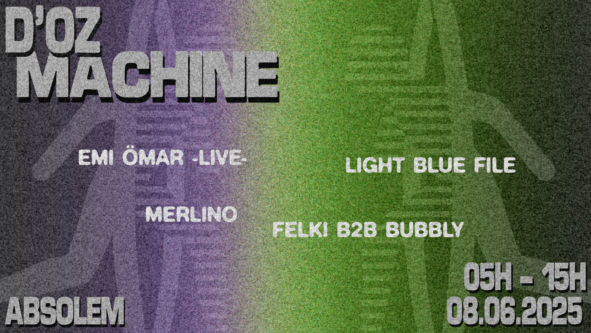 D'oz Machine Invite: Emi Ömar (Live), L.B.F. & Merlino Cover