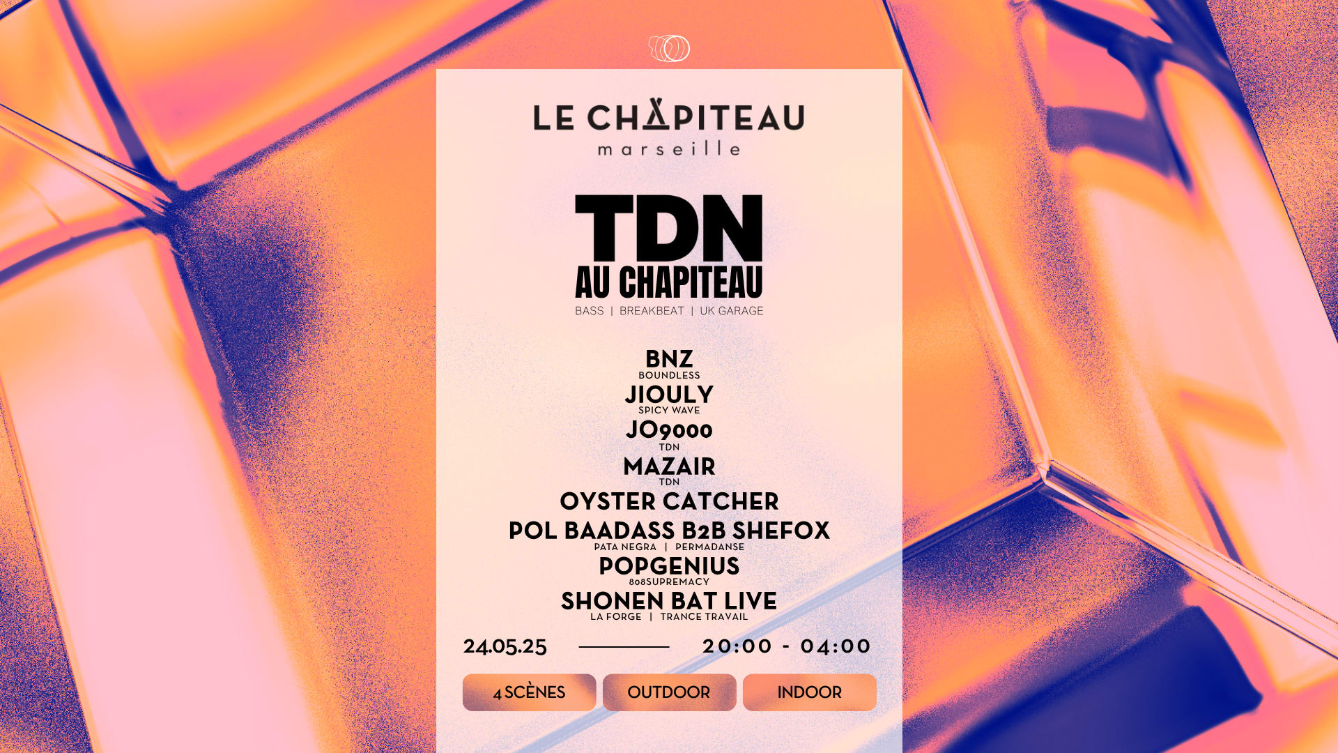 Tdn Au Chapiteau W/Bnz,Jiouly, Jo9000, Mazair,Oyster Catcher Cover