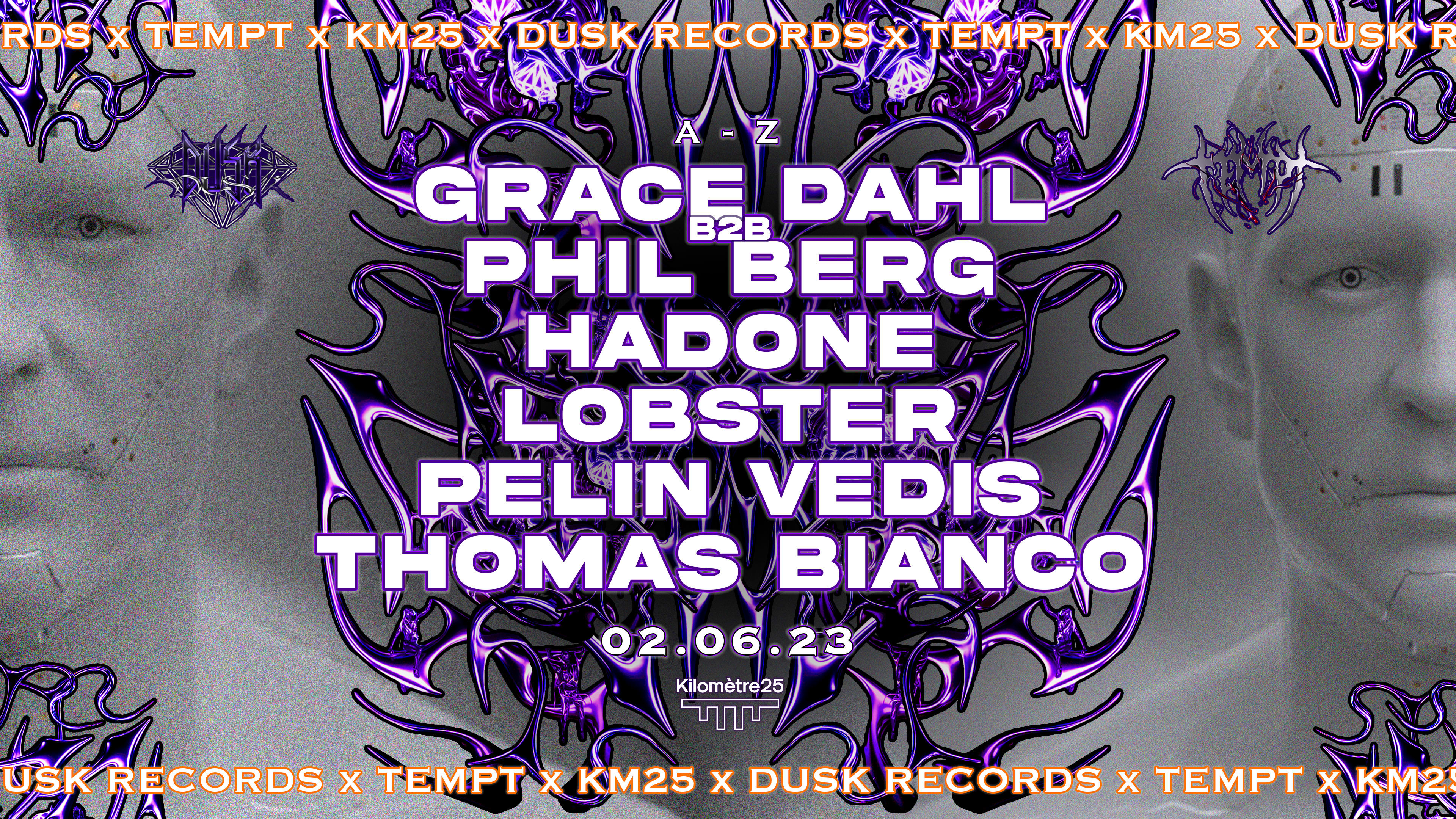 Dusk Records X Tempt : Hadone, Grace Dahl B2b Phil Berg + Cover