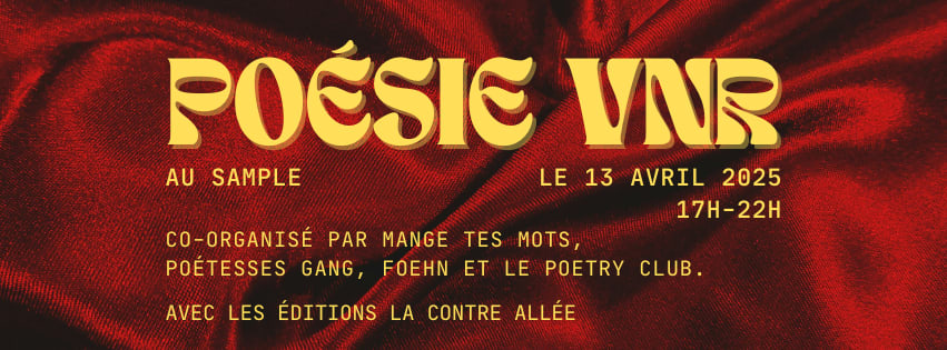 Poésie Vnr - Scène Ouverte, Performances Et Dj Set Cover