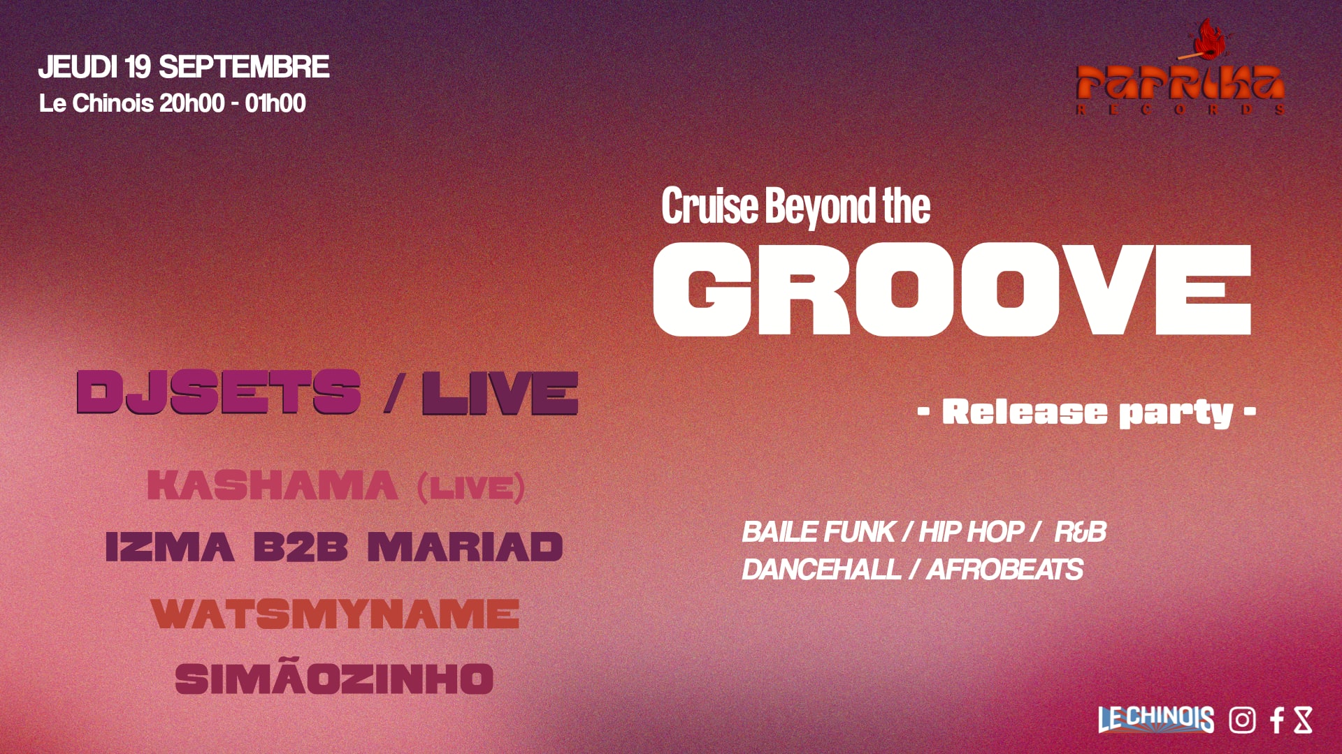 Paprika Records "Cruise Beyond The Groove" Cover