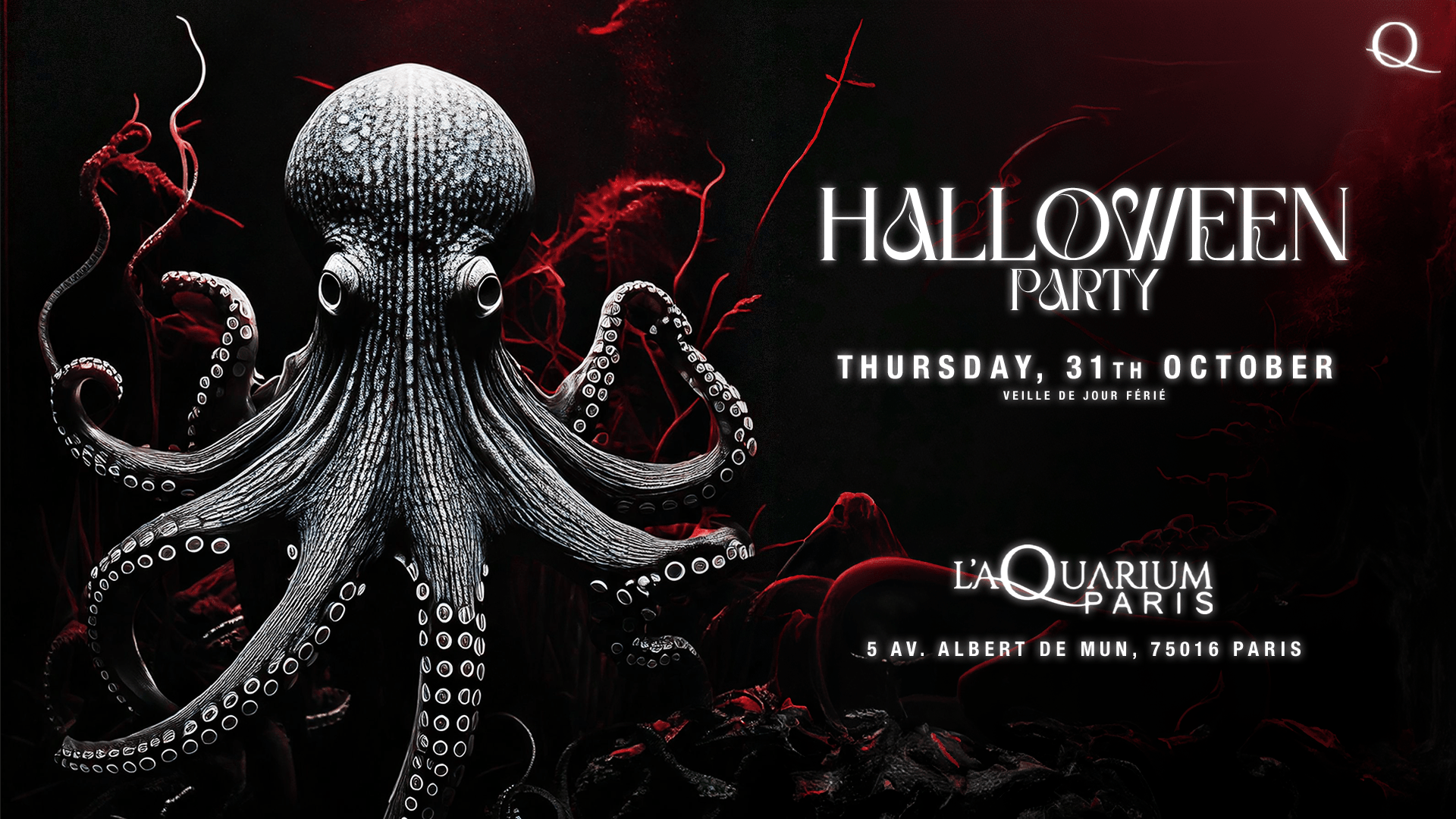 Halloween Party | L’Aquarium Le Club Paris | Show Sirène Cover