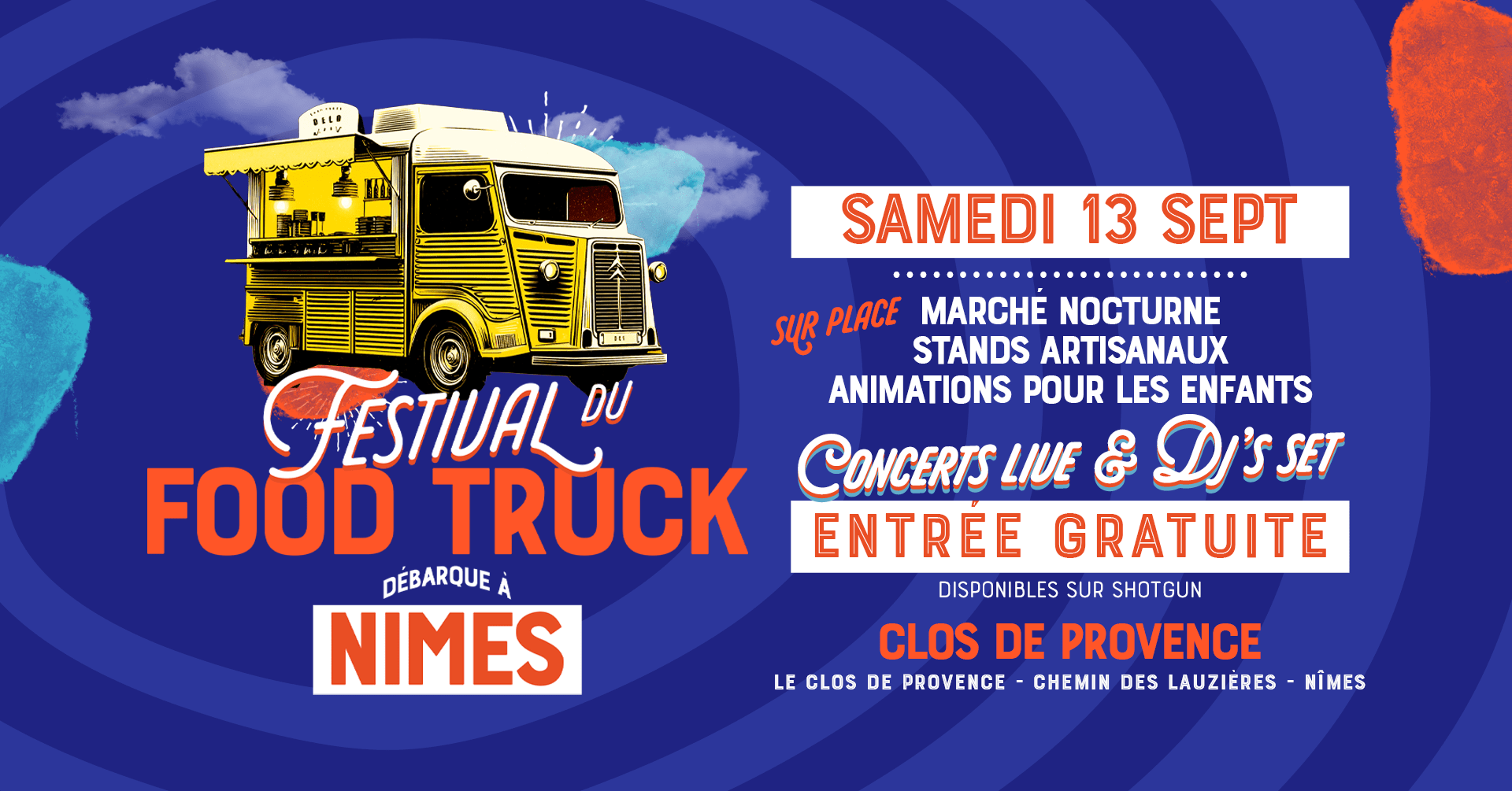 Festival Du Food Truck @Nimes I Entrée Gratuite Cover