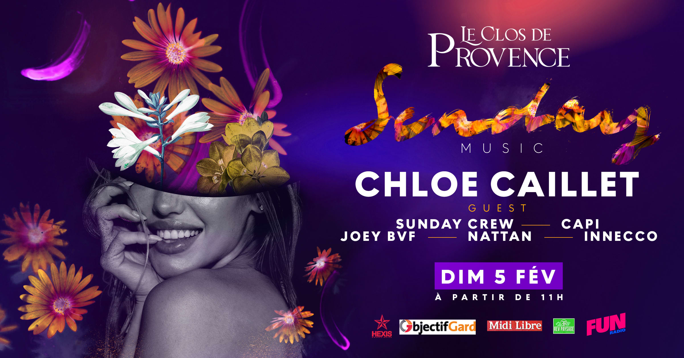 Round 3 - Sunday Music X Clos De Provence Cover