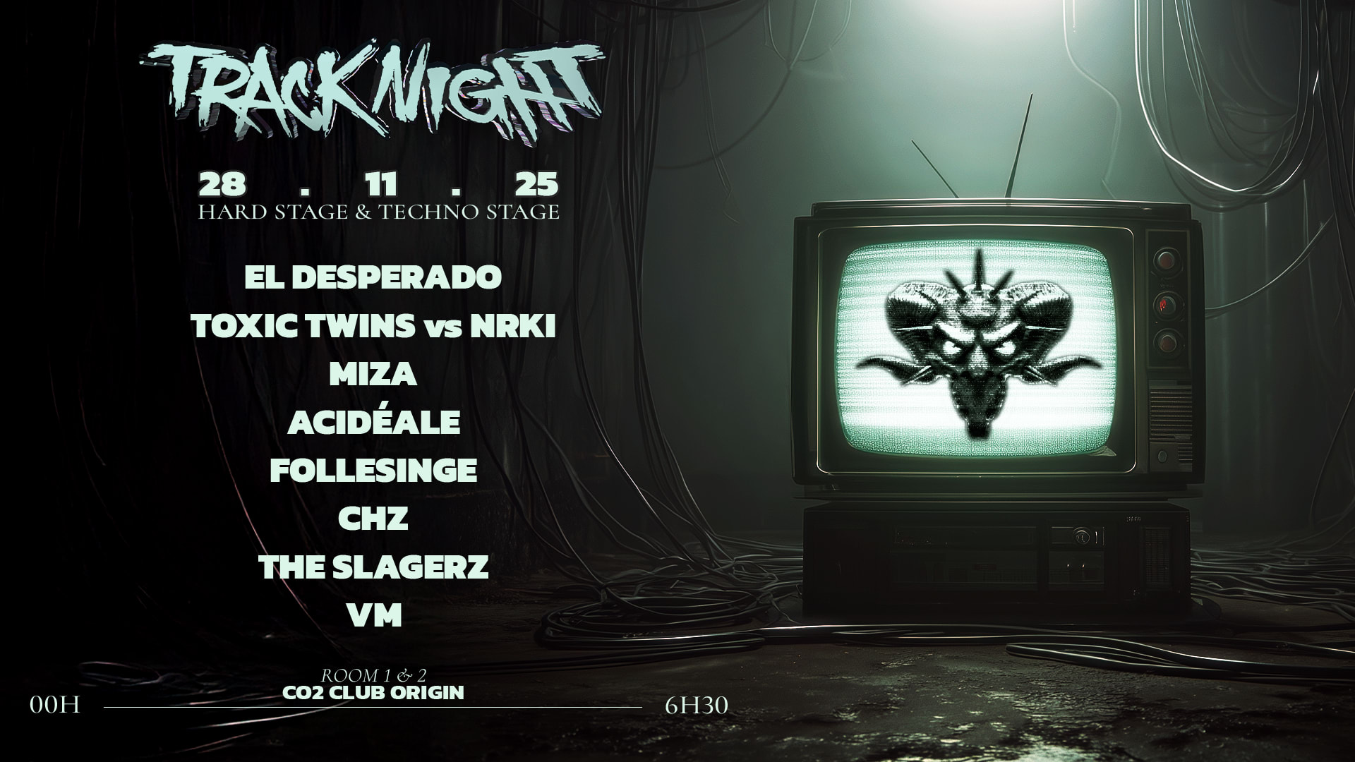 Track'night W/El Desperado. Toxic Twins Vs Nrki. Miza & More Cover