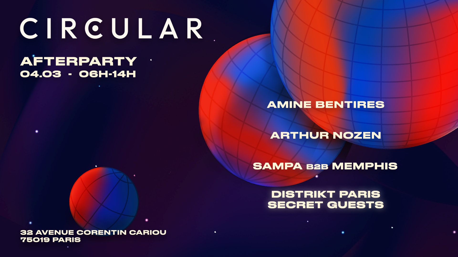 Circular Afterparty : Arthur Nozen, Distrikt Guests & More Cover