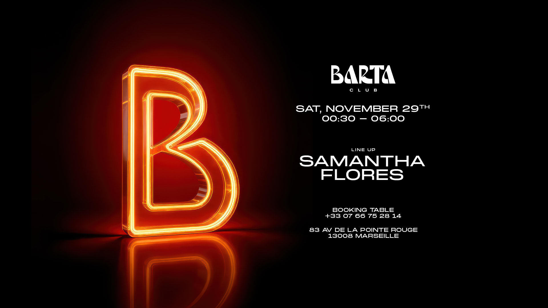 Samantha Flores - Samedi 29 Novembre 2025 Cover