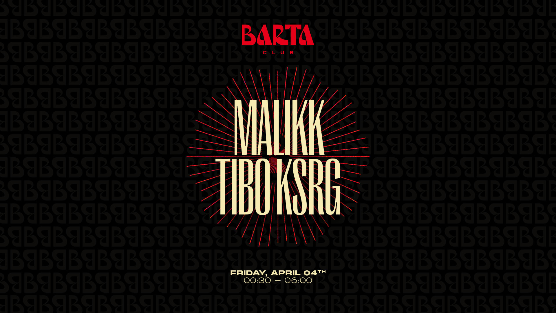 Malikk + Tibo Ksrg - Vendredi 04 Avril 2025 Cover
