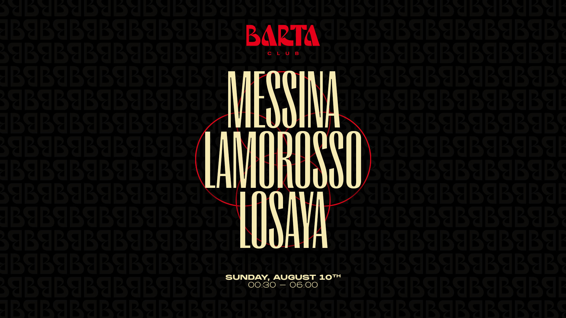 Messina X Lamorosso X Losaya - Dimanche 10 Août 2025 Cover