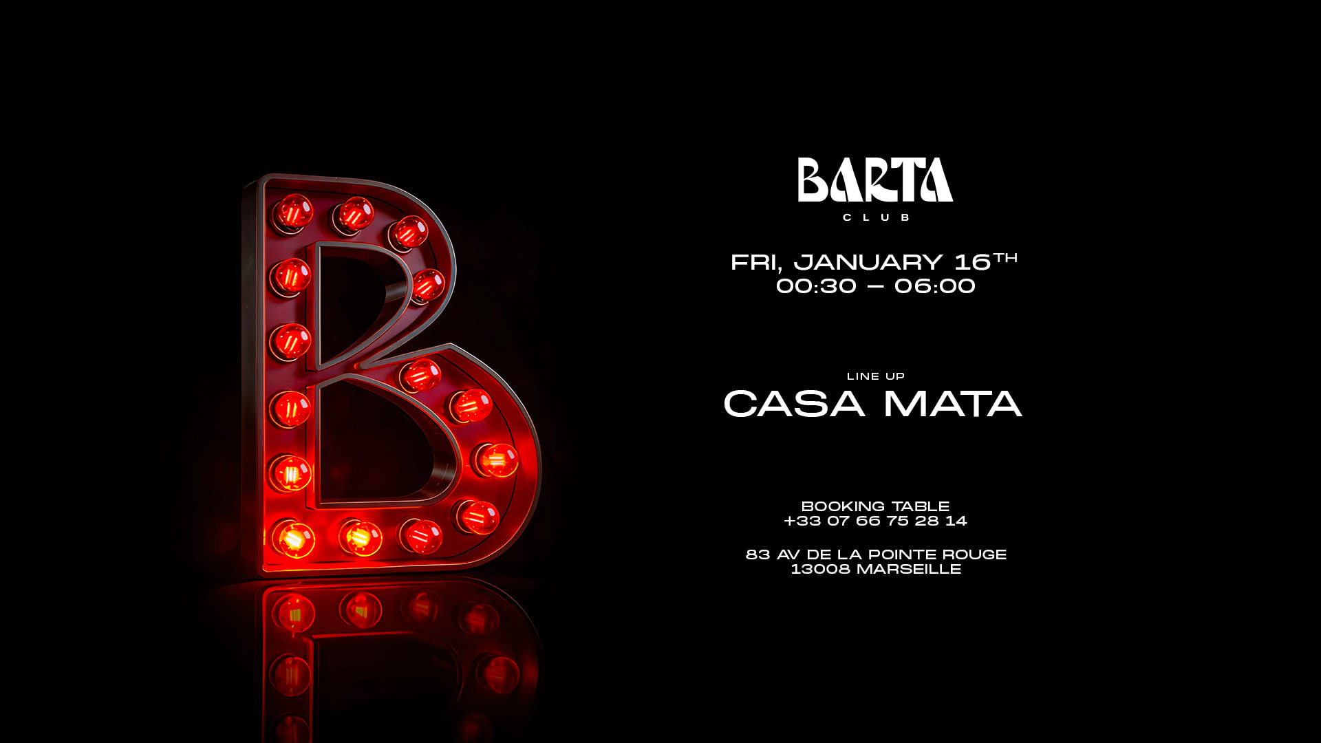 Casa Mata - Vendredi 16 Janvier 2026 Cover