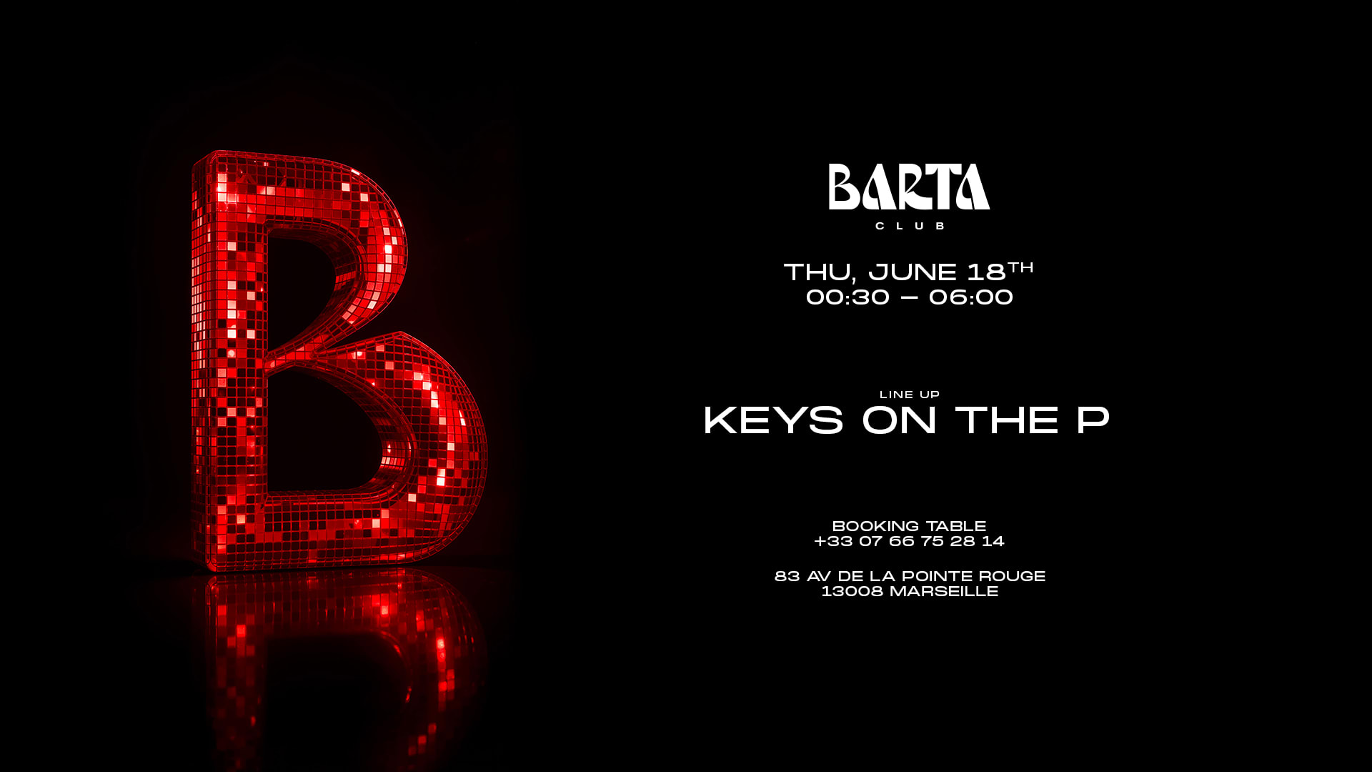 Keys On The P - Jeudi 18 Juin 2026 Cover