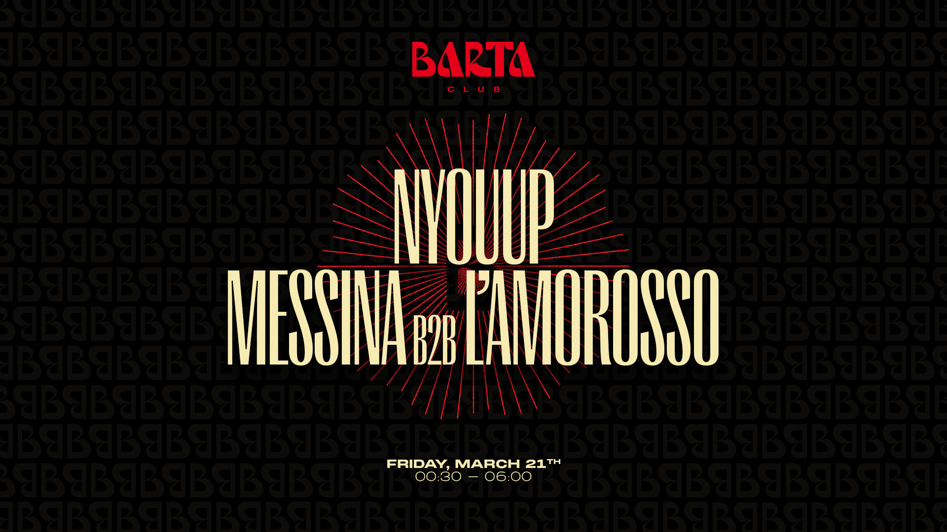 Nyouup + Messina B2b L'amorosso - Vendredi 21 Mars 2025 Cover