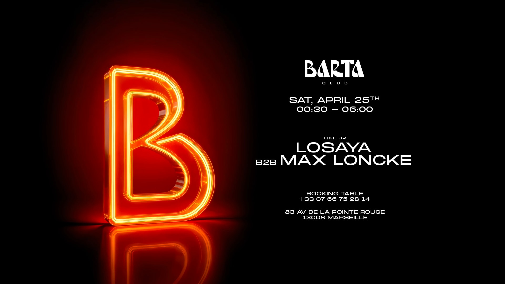 Losaya B2b Max Loncke - Samedi 25 Avril 2026 Cover