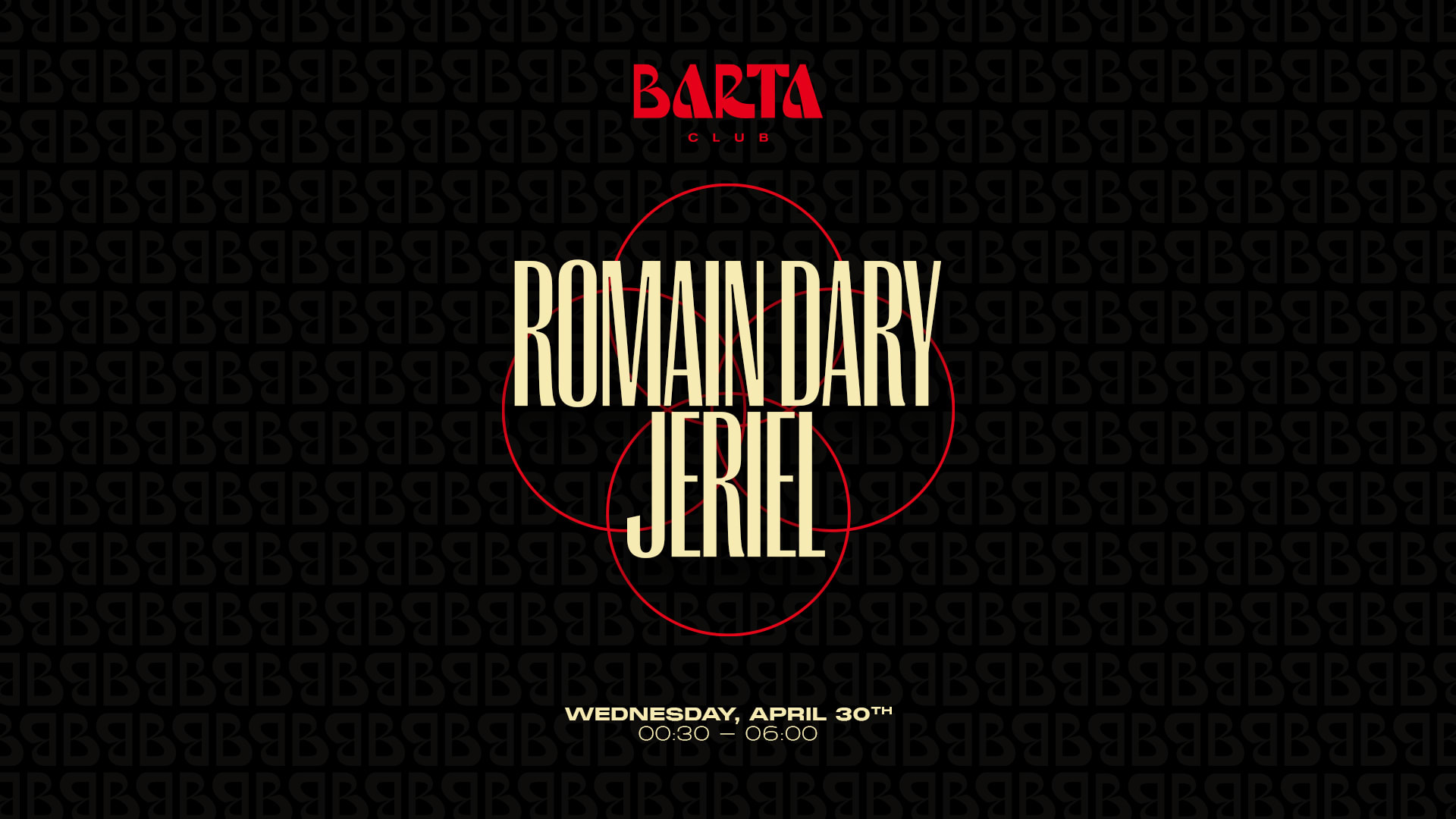 Romain Dary + Jeriel - Mercredi 30 Avril 2025 Cover