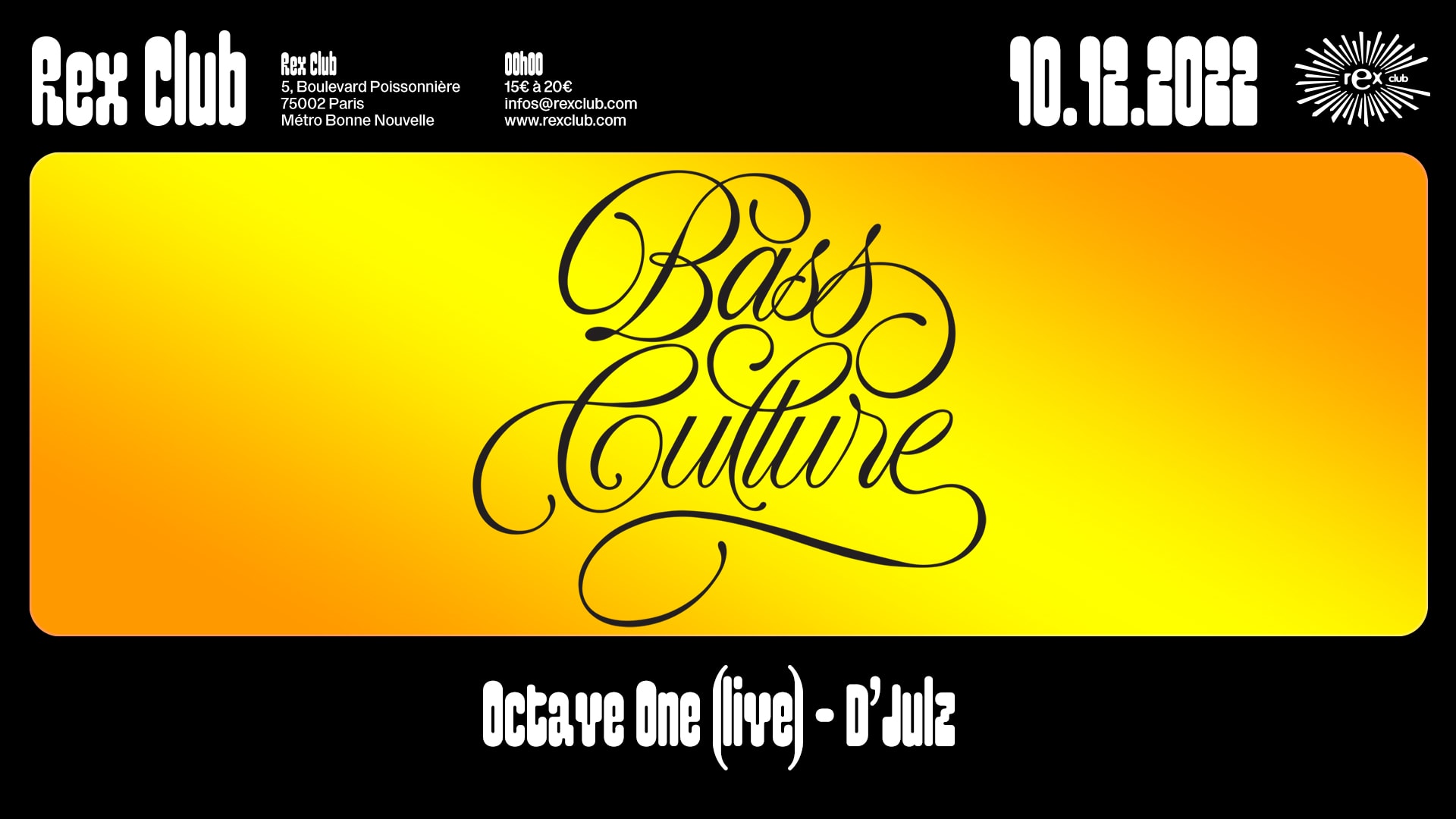 Bass Culture: Octave One Live & D'julz Cover