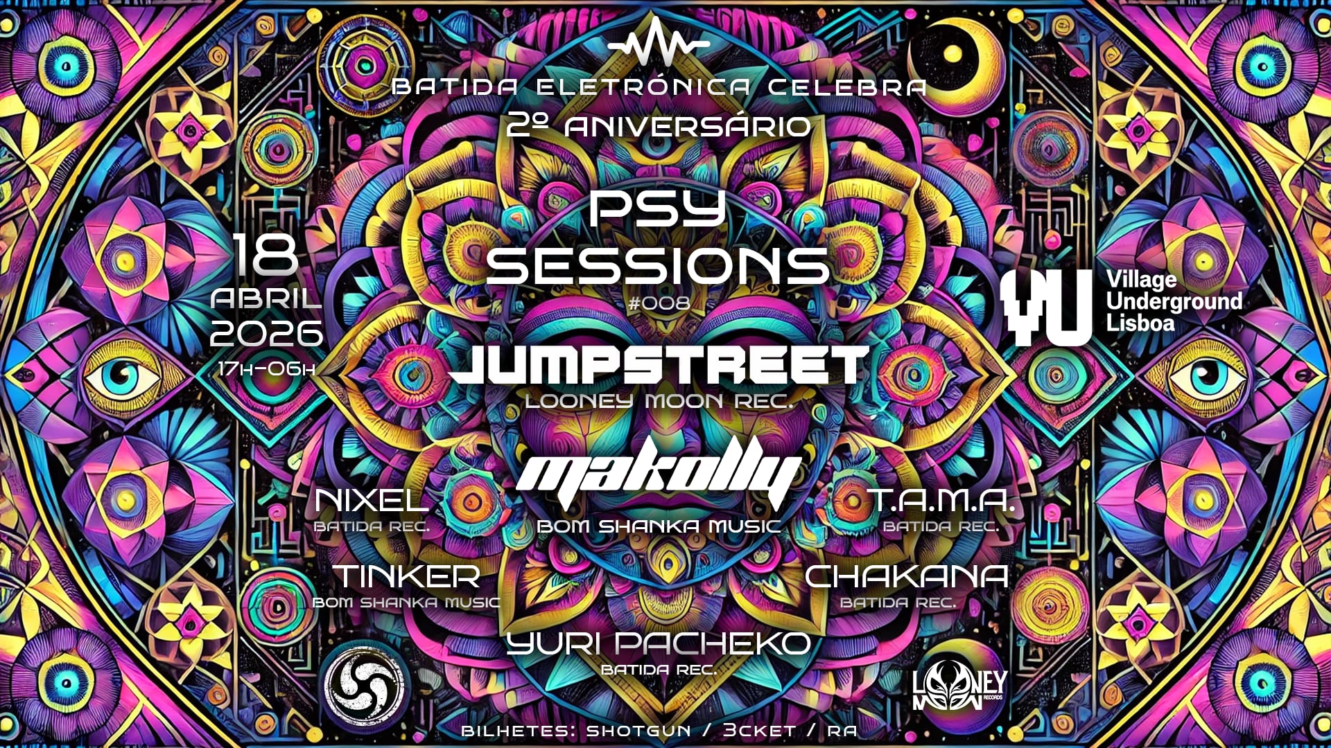 Batida Eletrónica: 2.° Aniversário - Psy Sessions #008 Cover