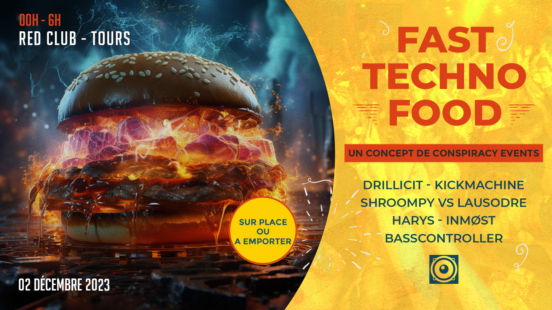 Fast Techno Food By Conspiracy Events Cover
