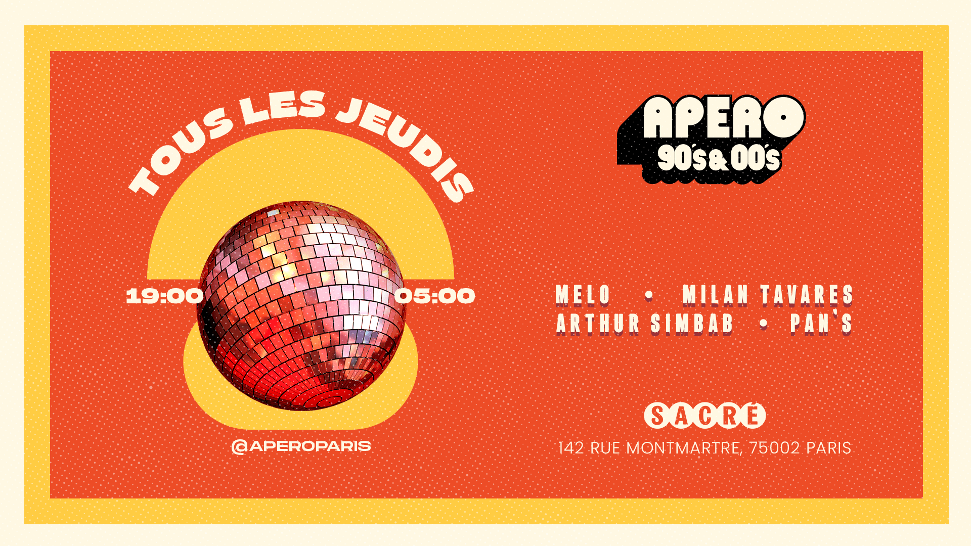 Apero 90's-00's - Jeudi 1er Février 2024 Cover