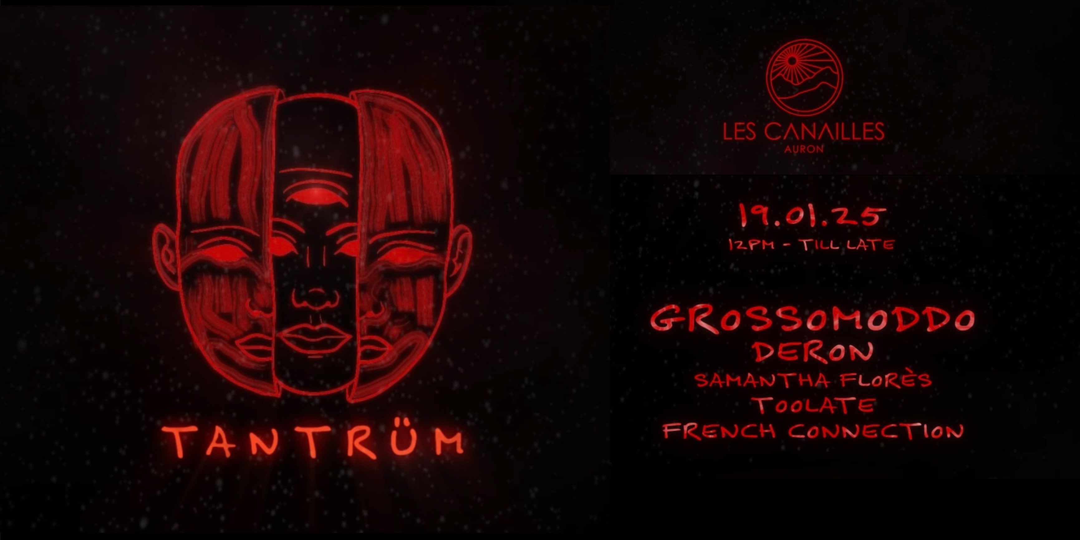 Tantrüm X Canailles Auron - Spécial Guest Grossomoddo 19.01 Cover