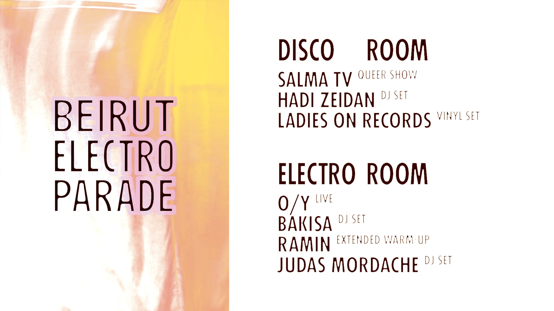 Beirut Electro Parade | 21.04.23 Cover