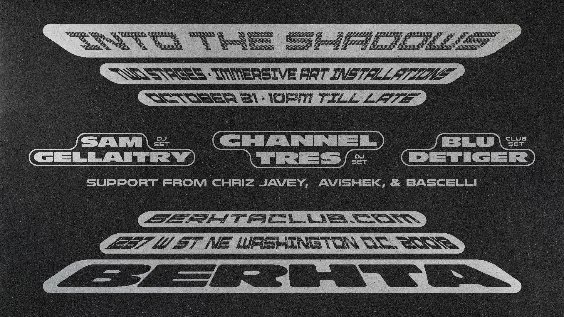 Into The Shadows: Channel Tres - Sam Gellaitry - Blu Detiger Cover