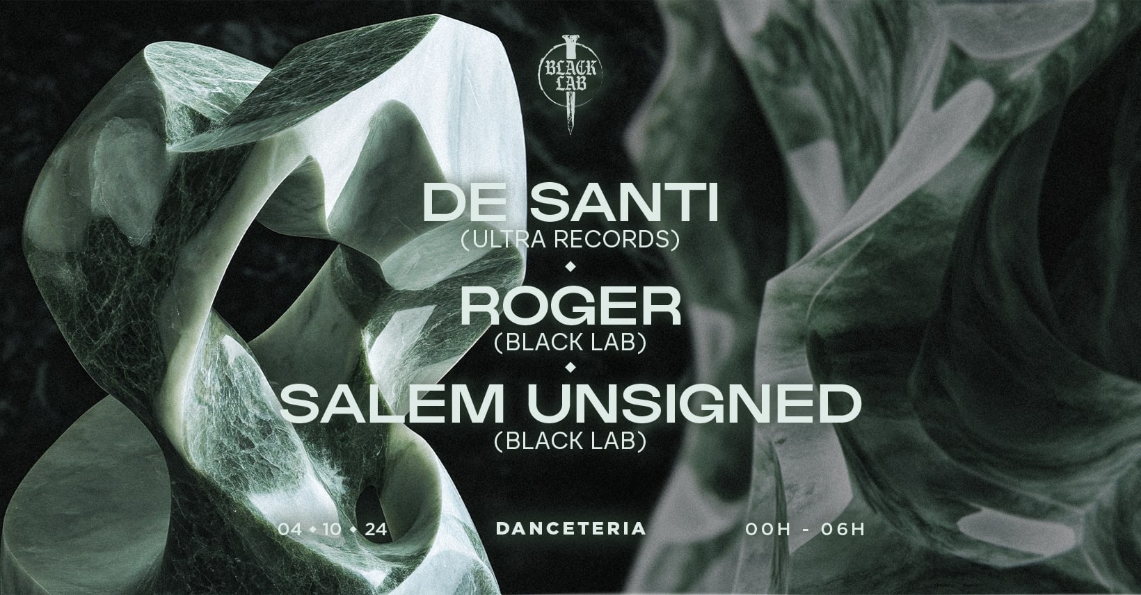 Black Lab Invite De Santi (Lyon), Roger, Salem Unsigned Cover