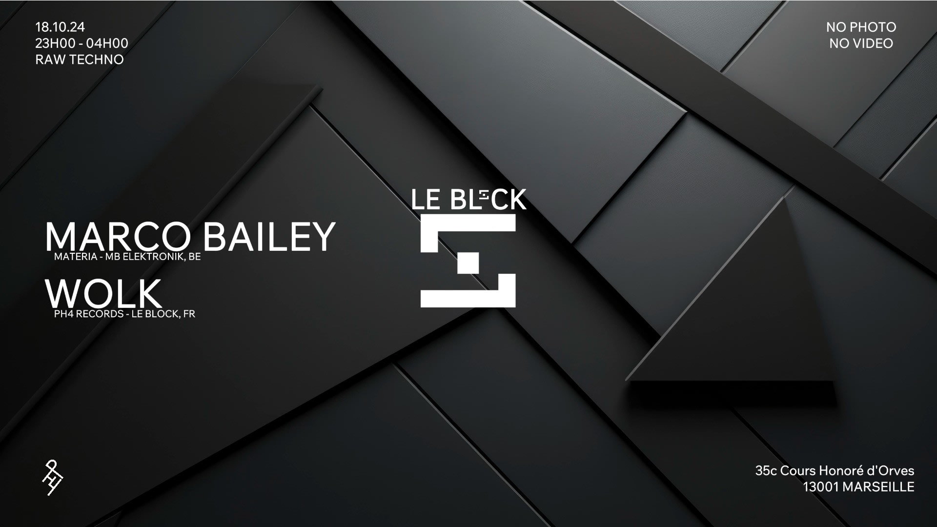 Le Block Invite : Marco Bailey Cover