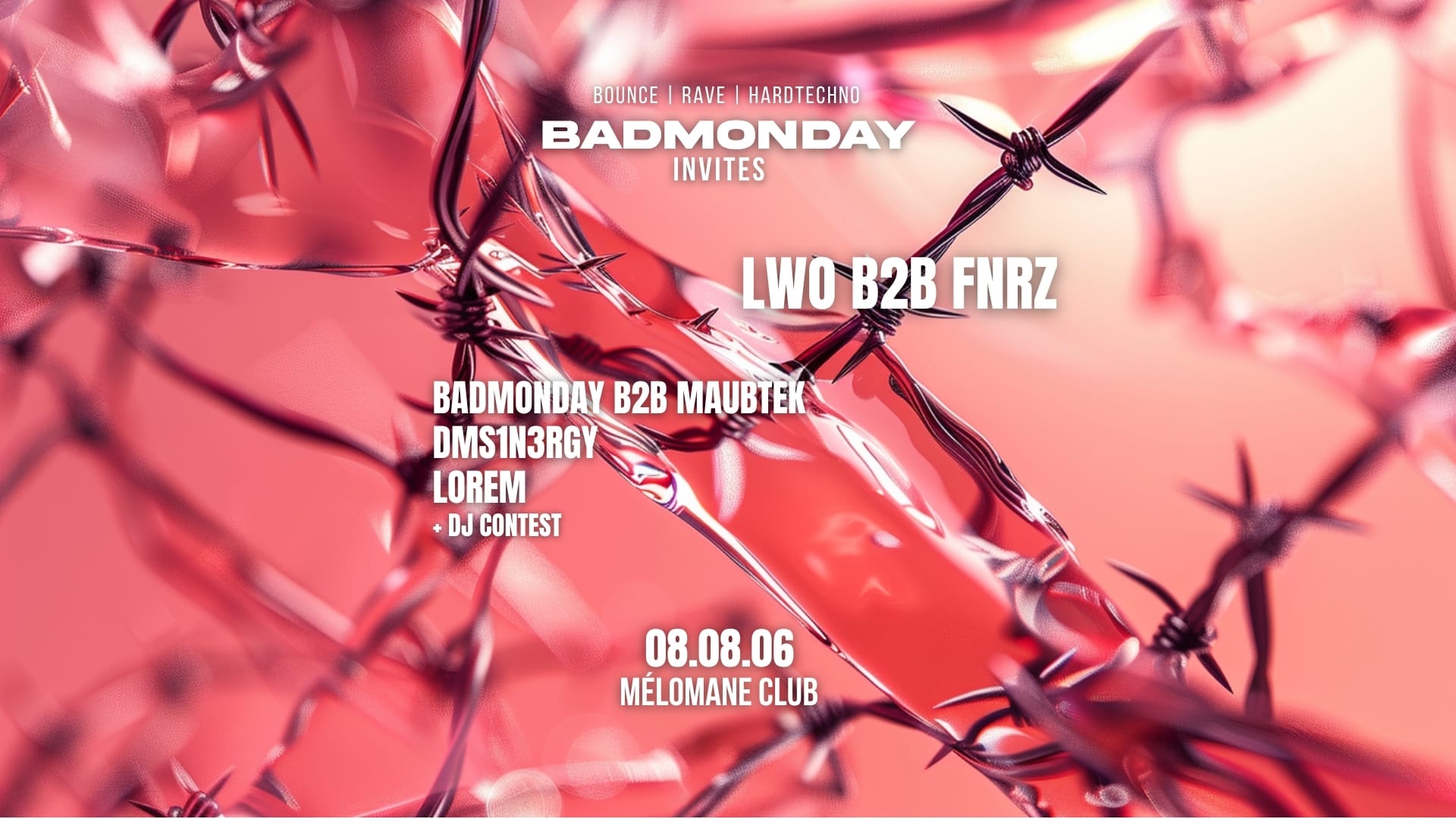 Badmonday Invites [Mélomane Club] Cover