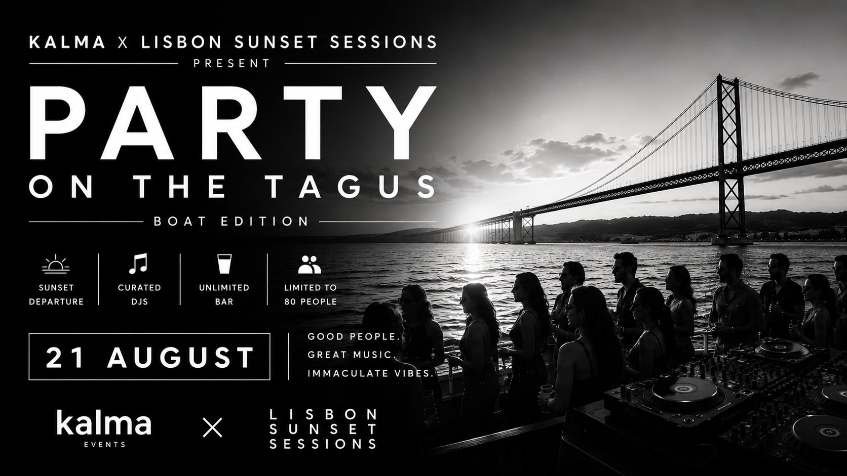 Kalma X Lisbon Sunset Sessions Present: Sunset Boat Party Cover