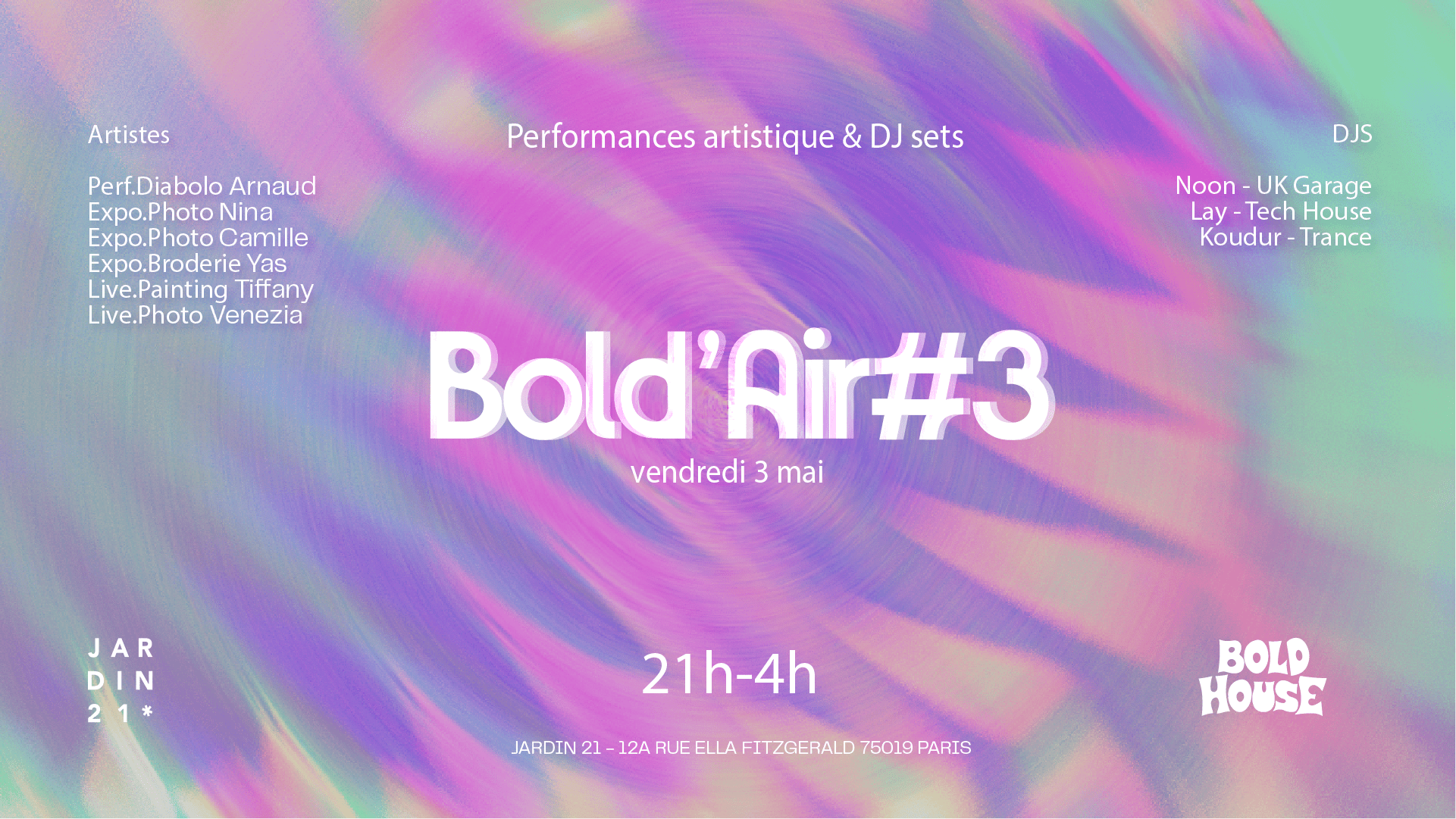 Bold'air #3 ~ Open Air Cover