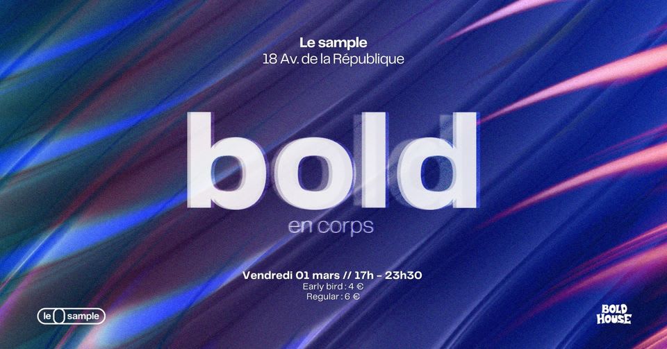 Bold X Le Sample : En Corps Cover