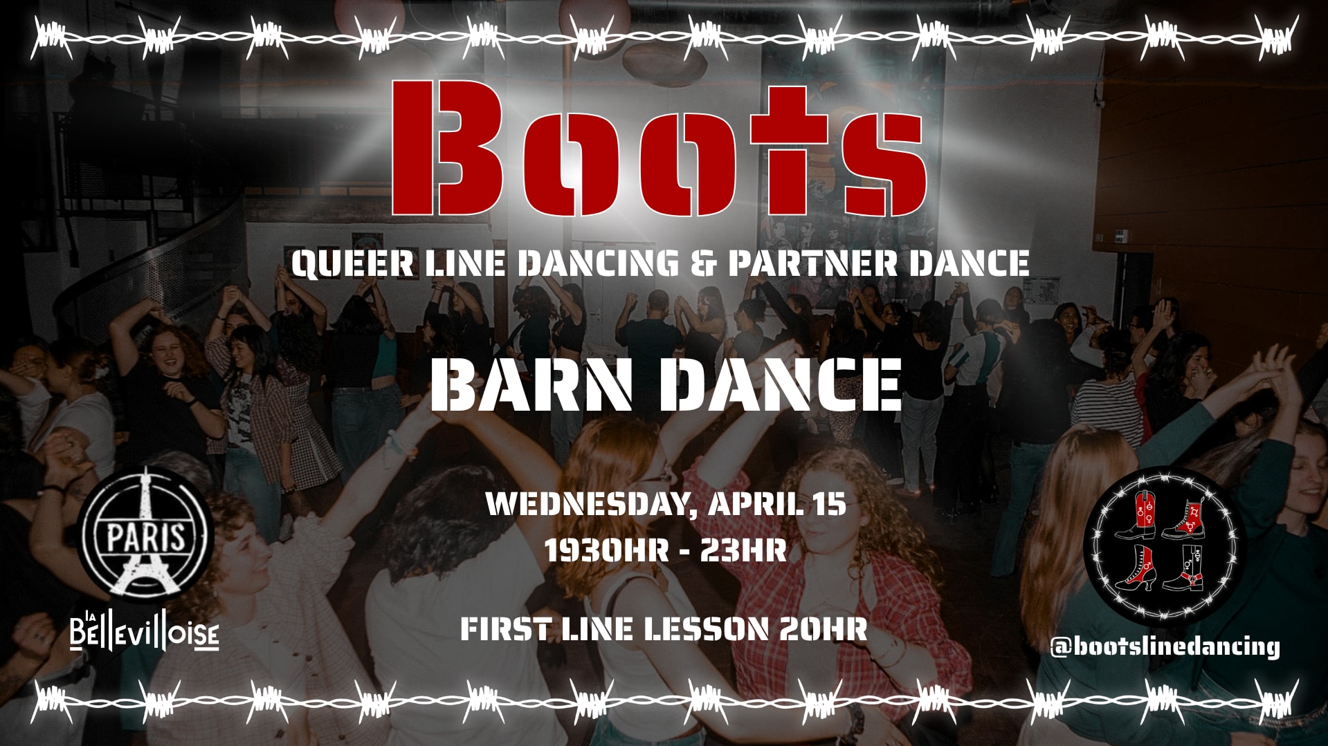 Boots Barn Dance: Queer Line Dance & Partner Dancing | 15.04 Cover