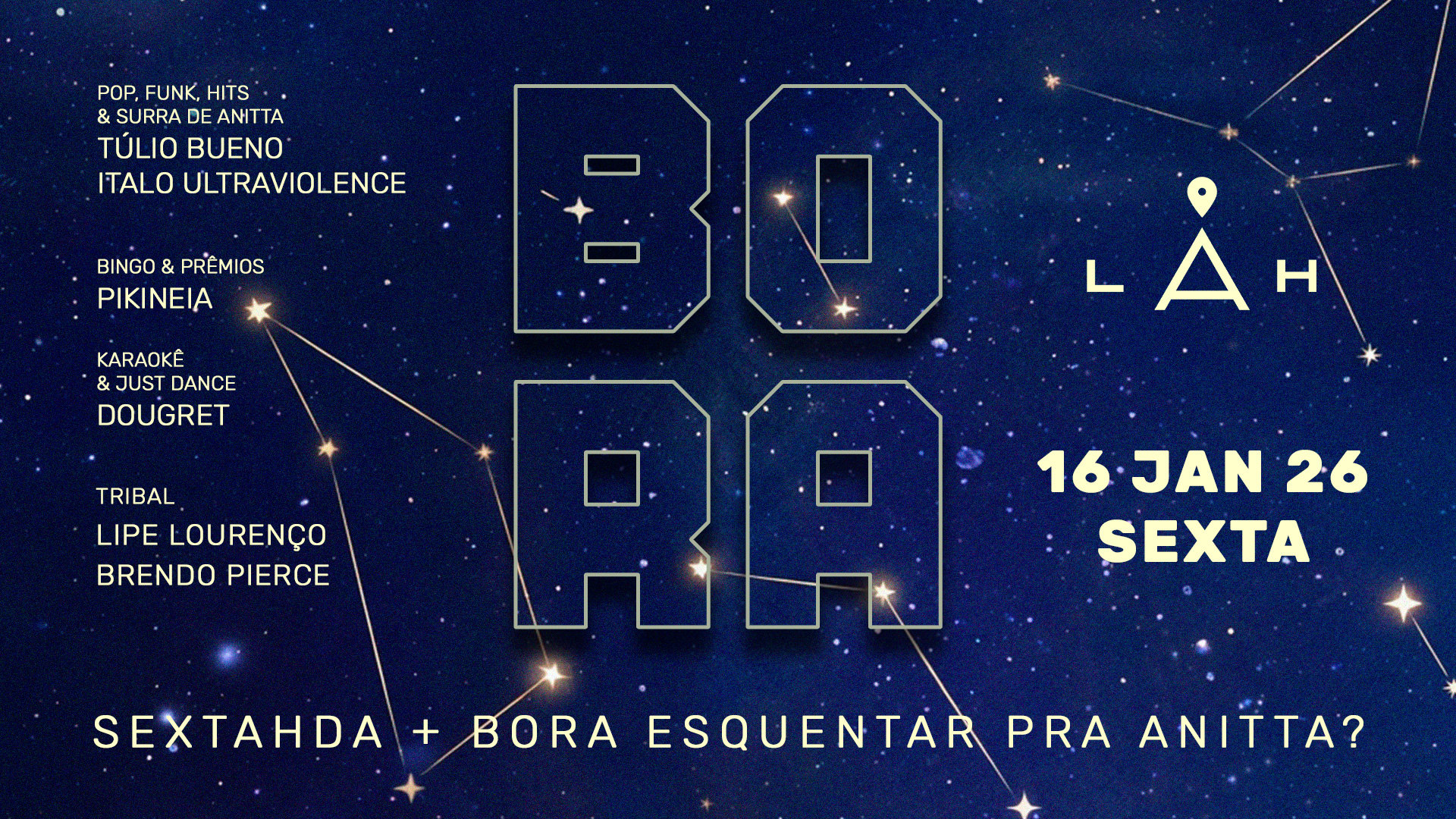 16/1 - Sextahda + Bora Pra Esquentar Pra Anitta? Cover