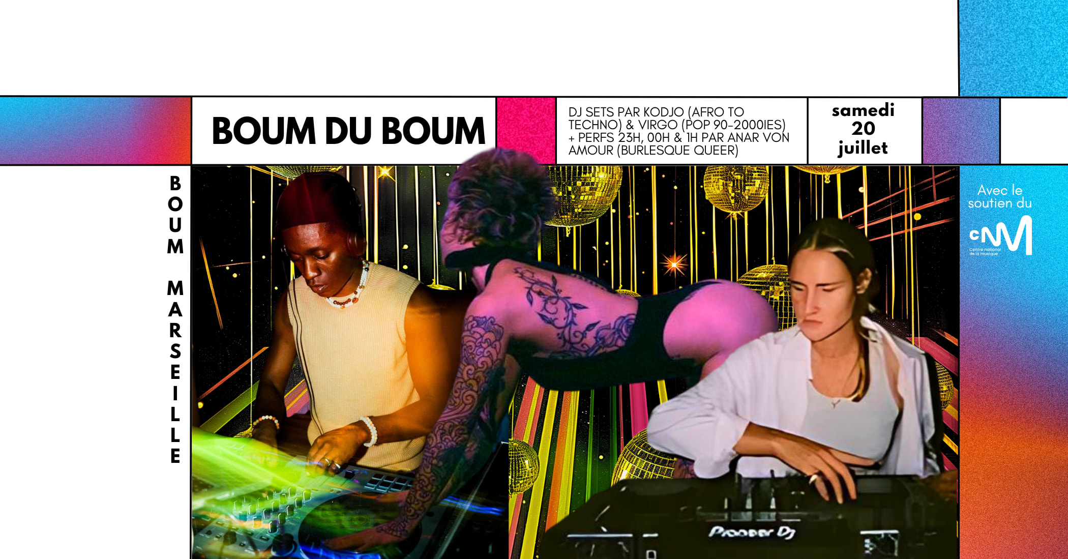 Boum Du Boum• Dj Sets: Kodjo & Virgo + Perfs: Anar Von Amour Cover