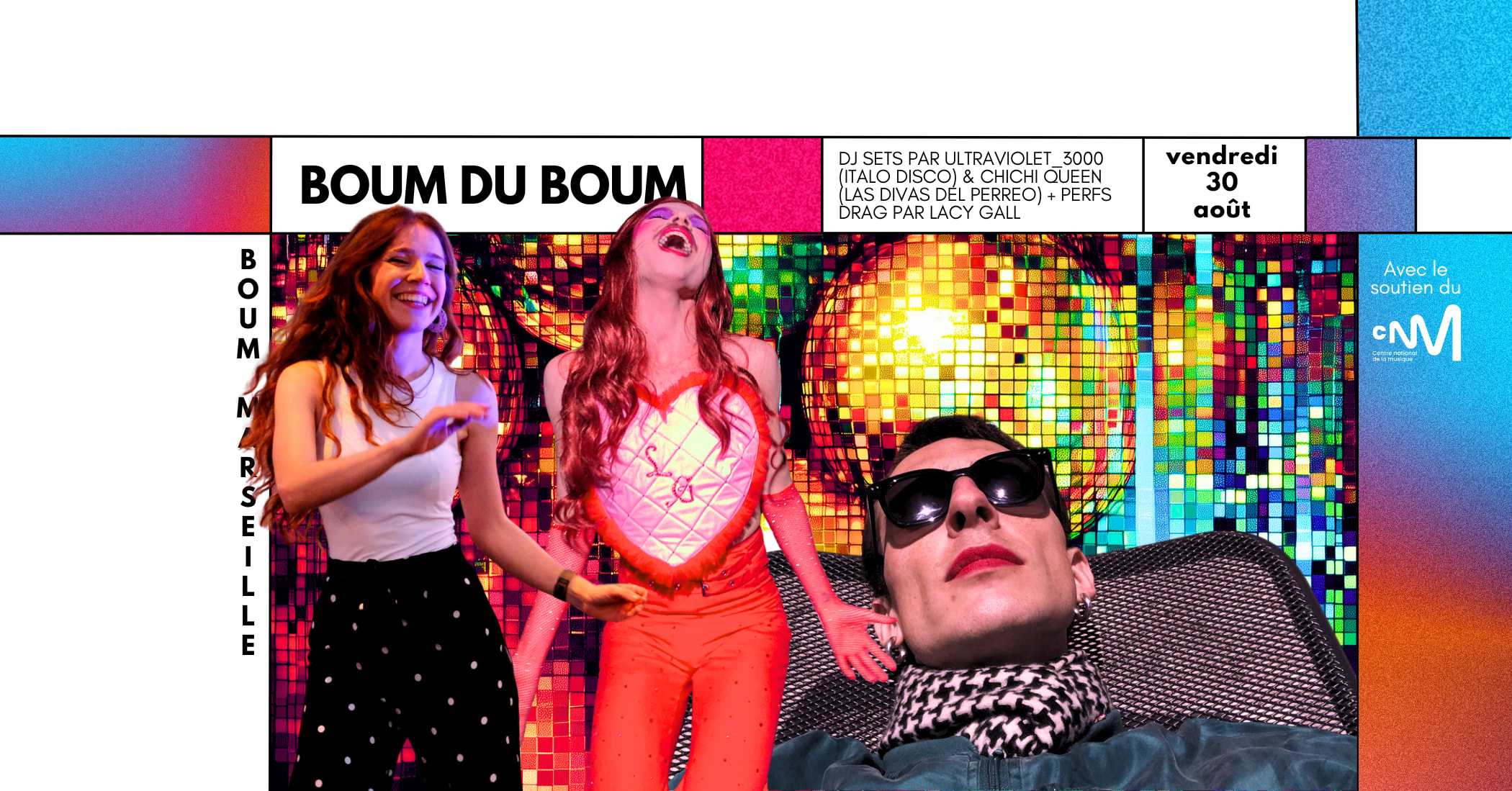 Boum Du Boum • Dj Sets Italodisco & Perreo + Perfs Drag Cover